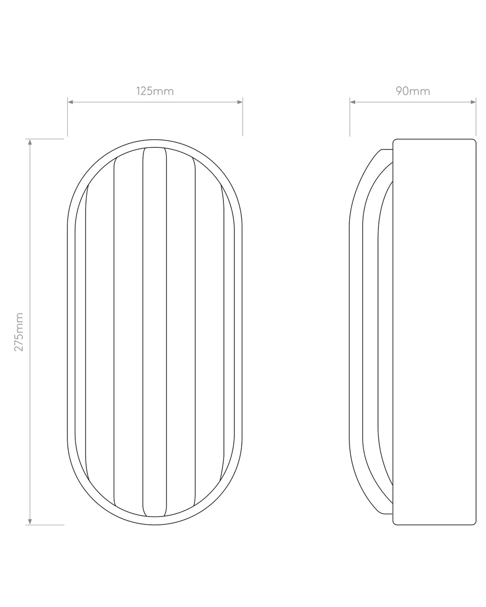 Montreal Oval Wall and Ceiling Light