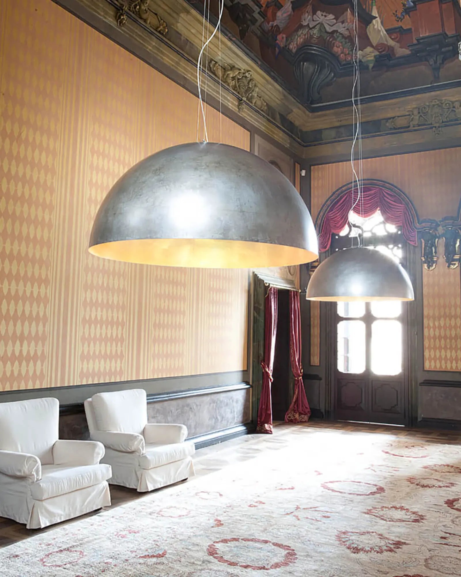 Moonlight pendant light in a lounge area