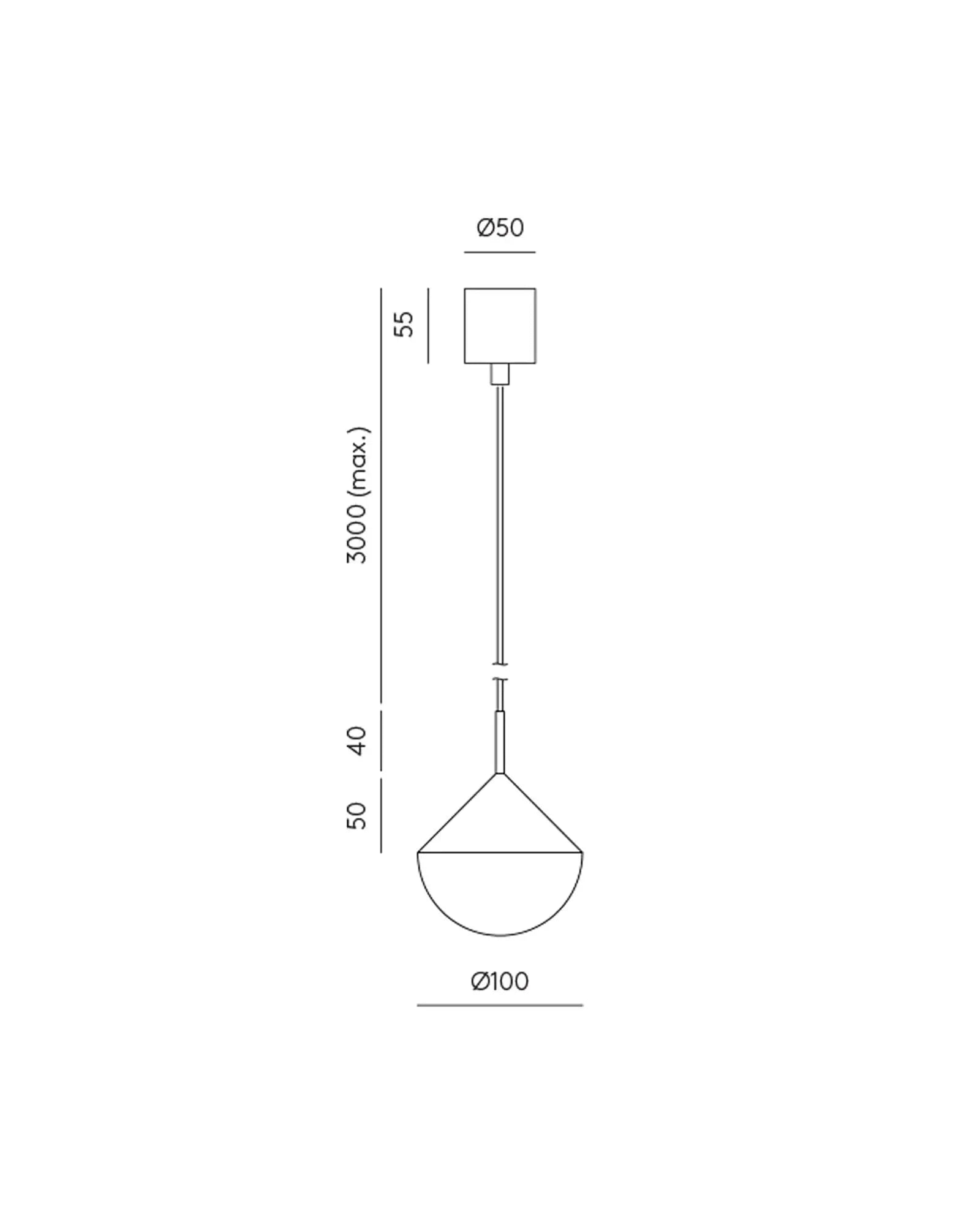 Nino contemporary pendant light sizes