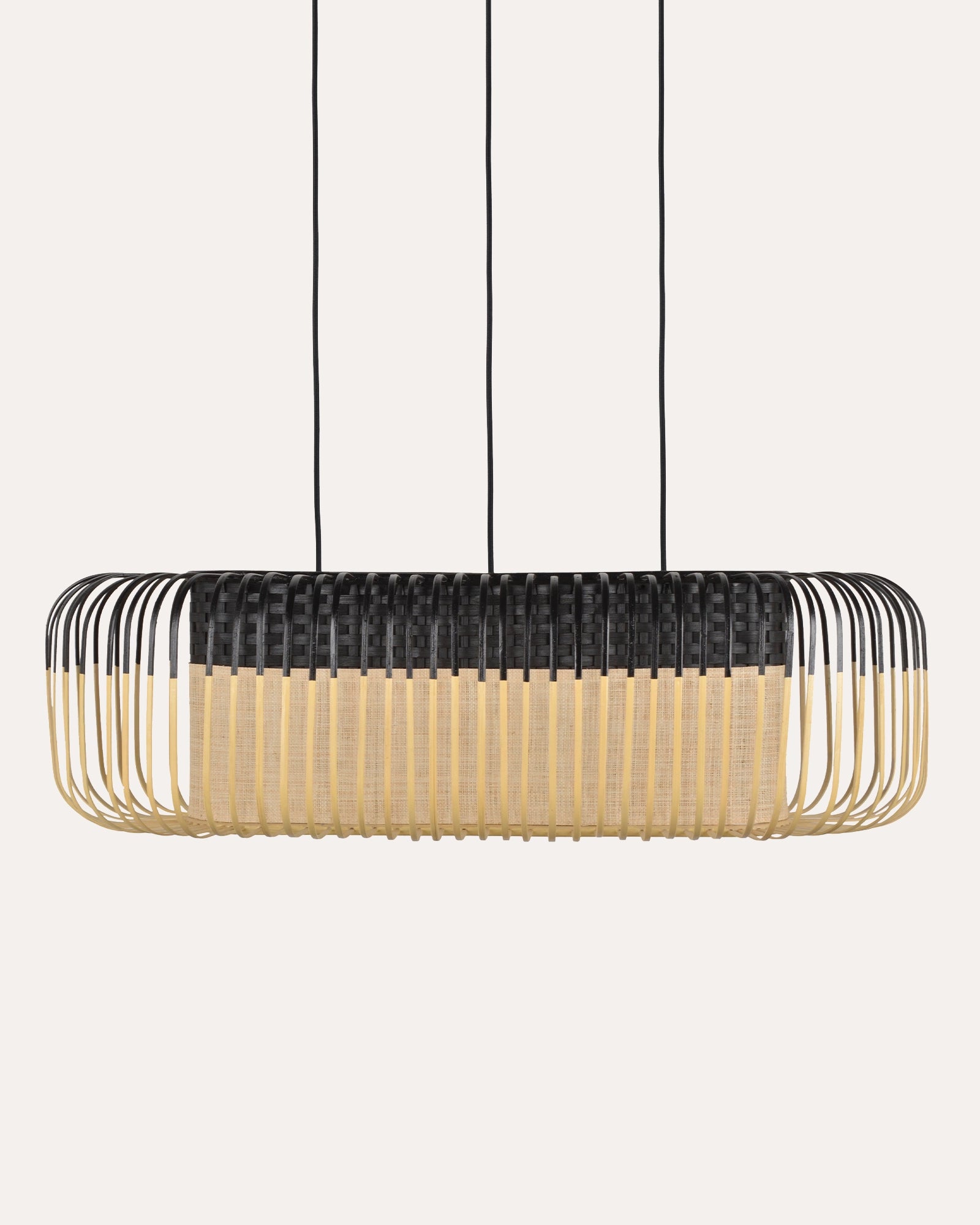 Bamboo Oval Pendant Light