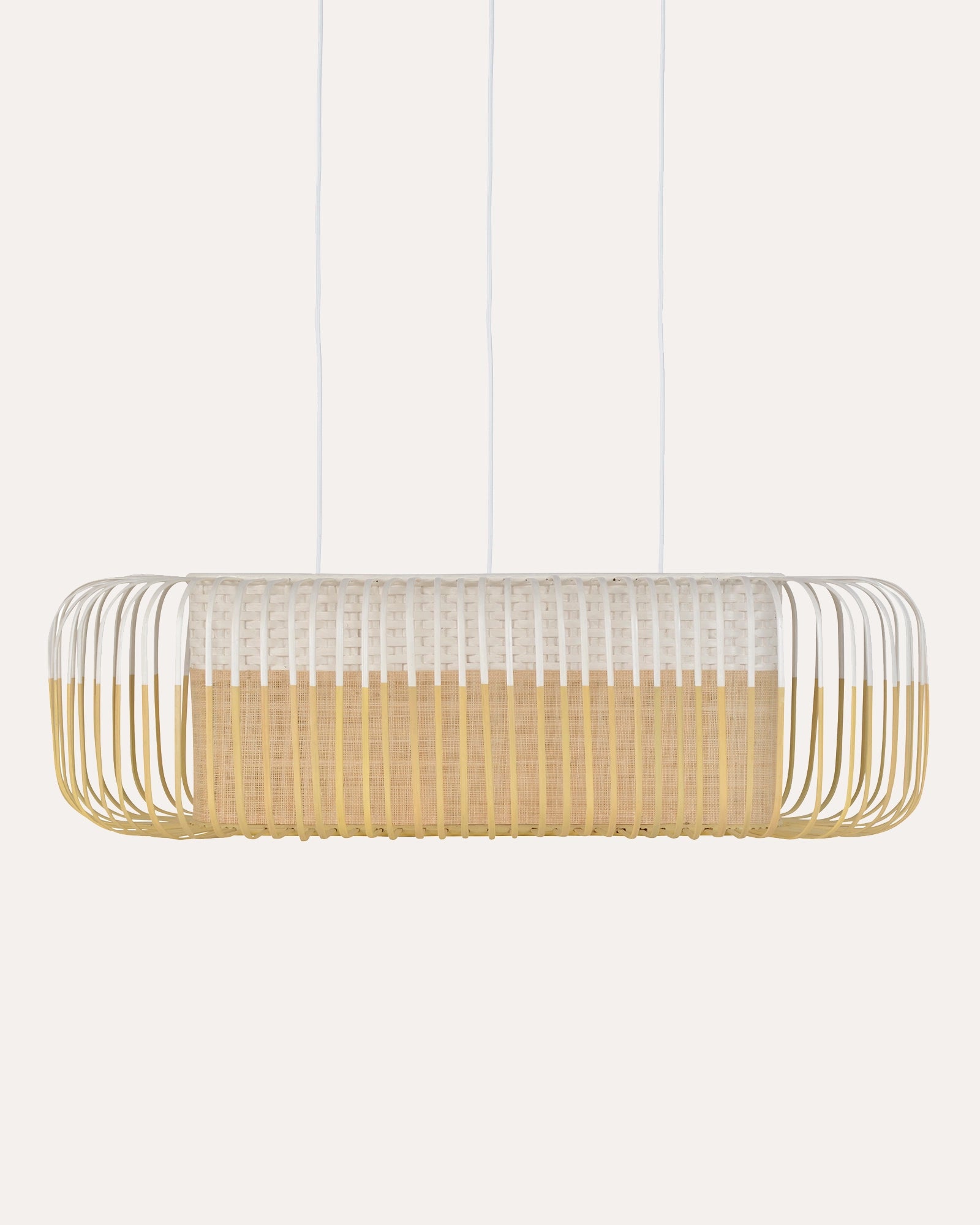 Bamboo Oval Pendant Light