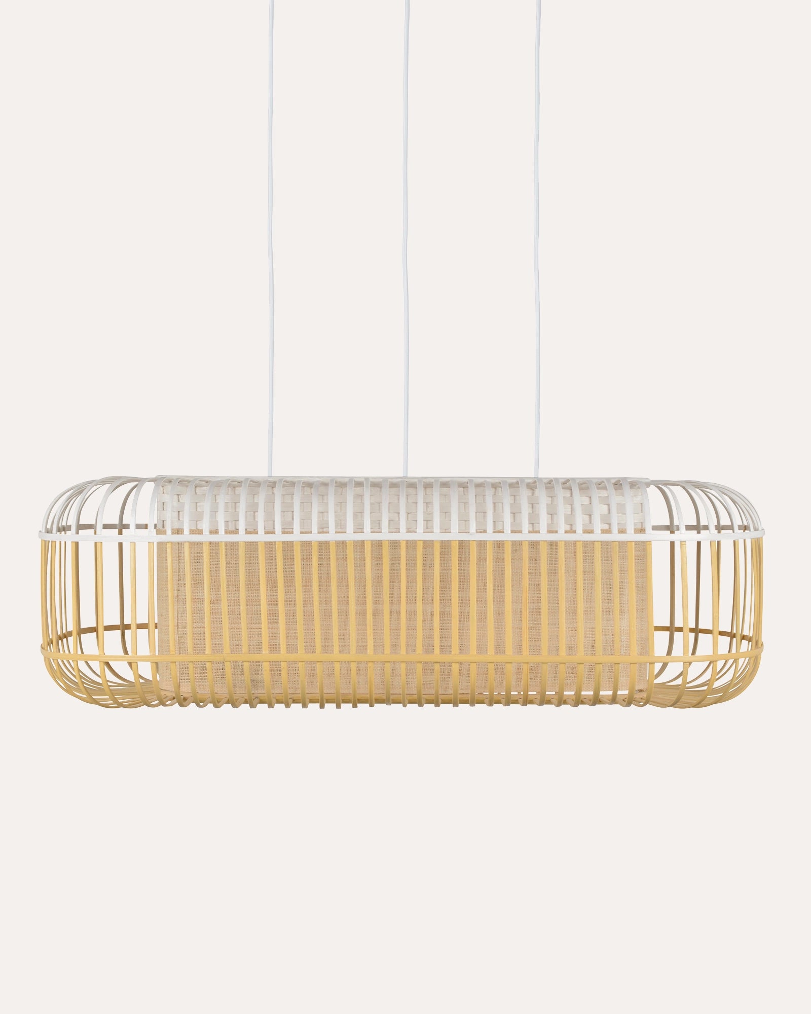 Bamboo Oval Pendant Light
