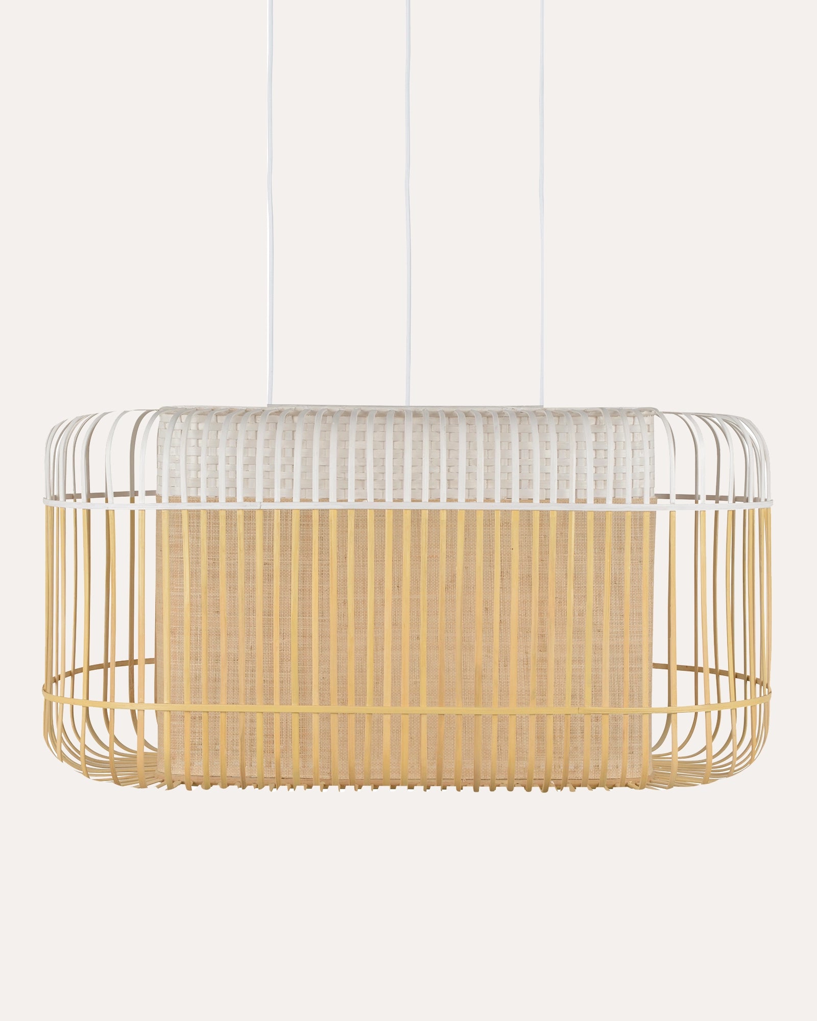 Bamboo Oval Pendant Light