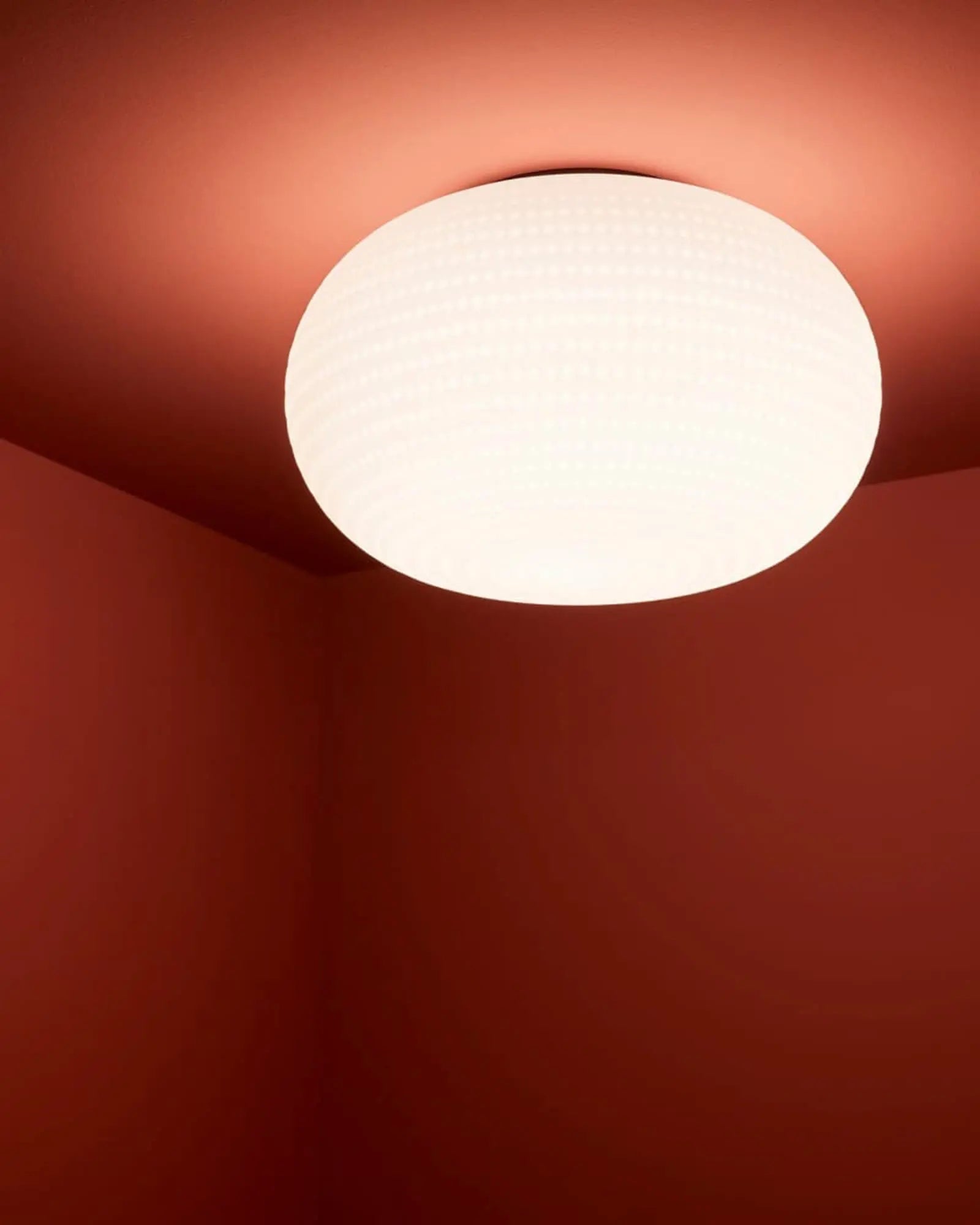 Bianca orb blown glass ceiling light