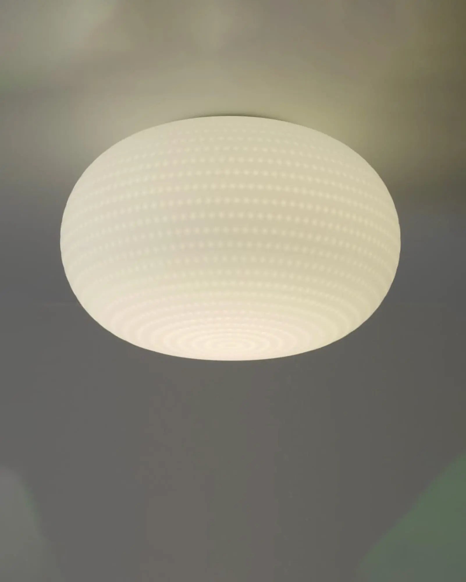 Bianca orb blown glass ceiling light