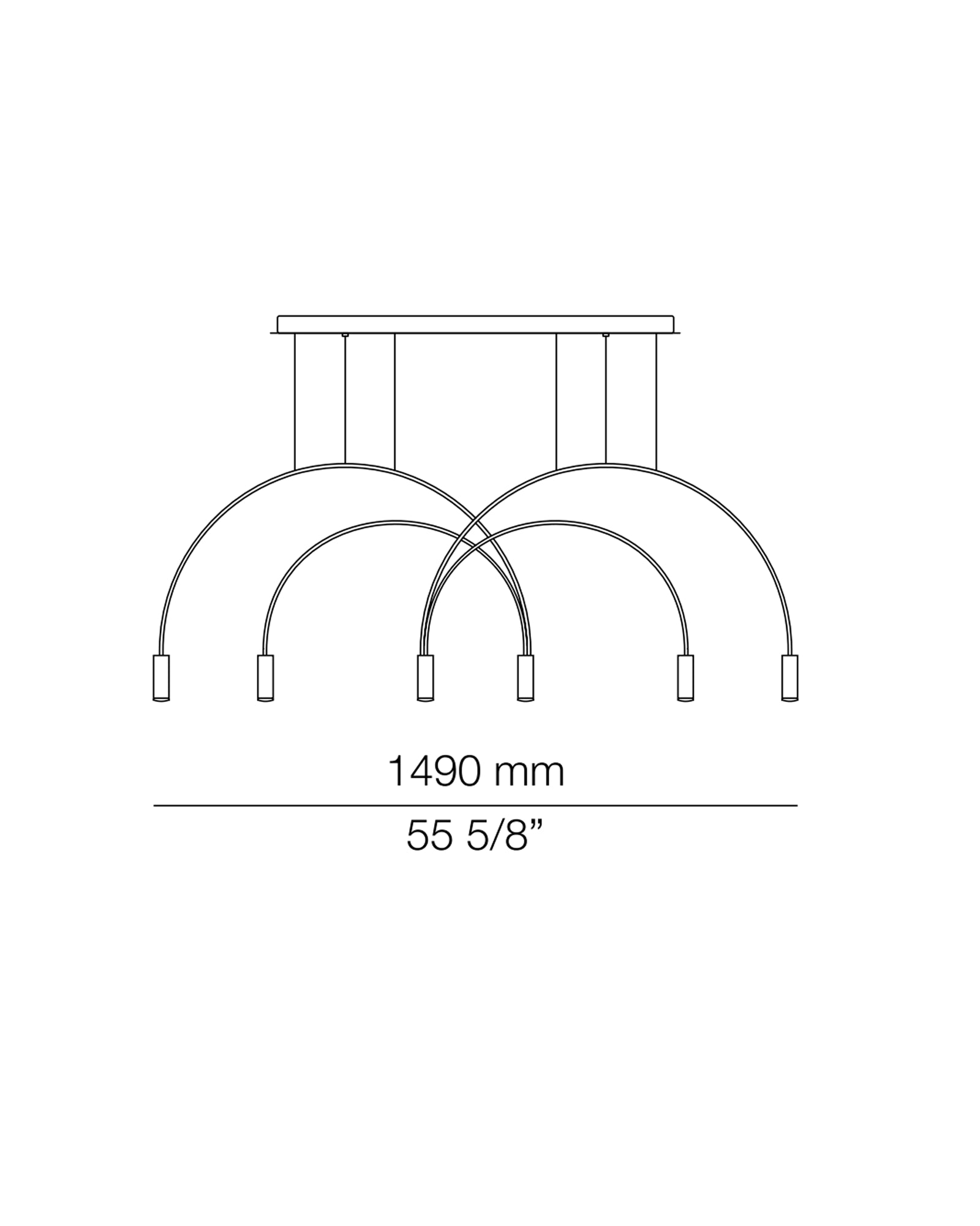 Volta 6lt Pendant Light