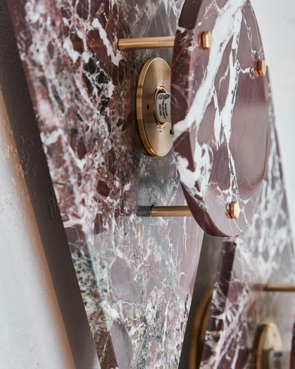 Bemuda marble contemporary wall light on Nook Collections details