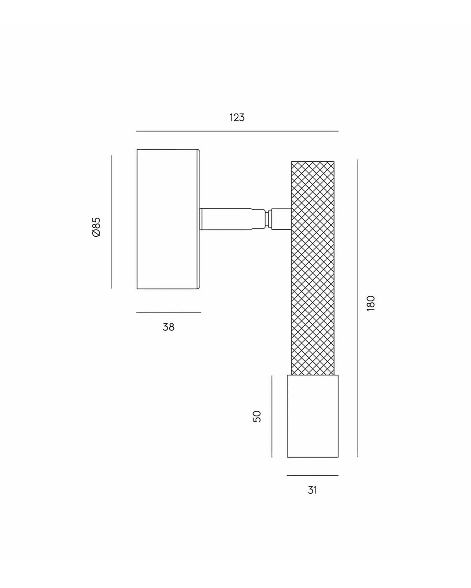 Ycro spotlight, contemporary downlight sizes