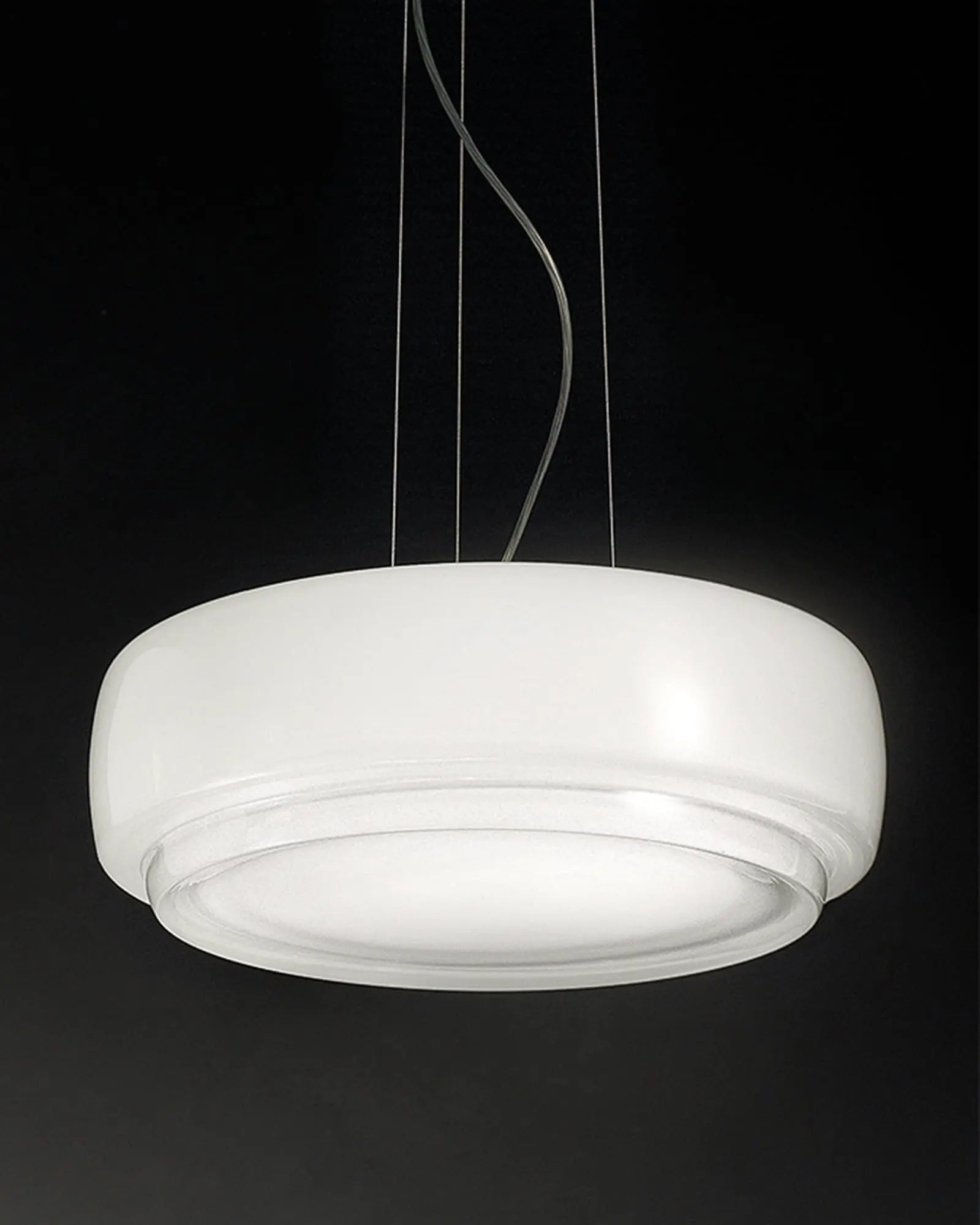Bot blown glass venetian pendant light large