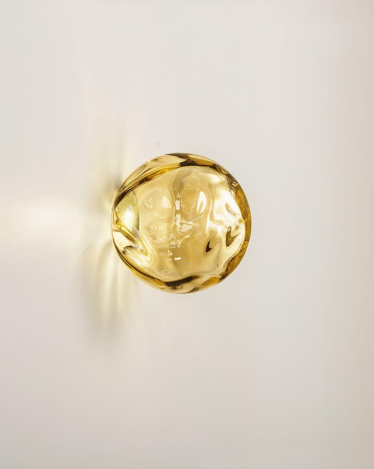 Murané blown glass orb wall light by Panzeri on Nook Collections