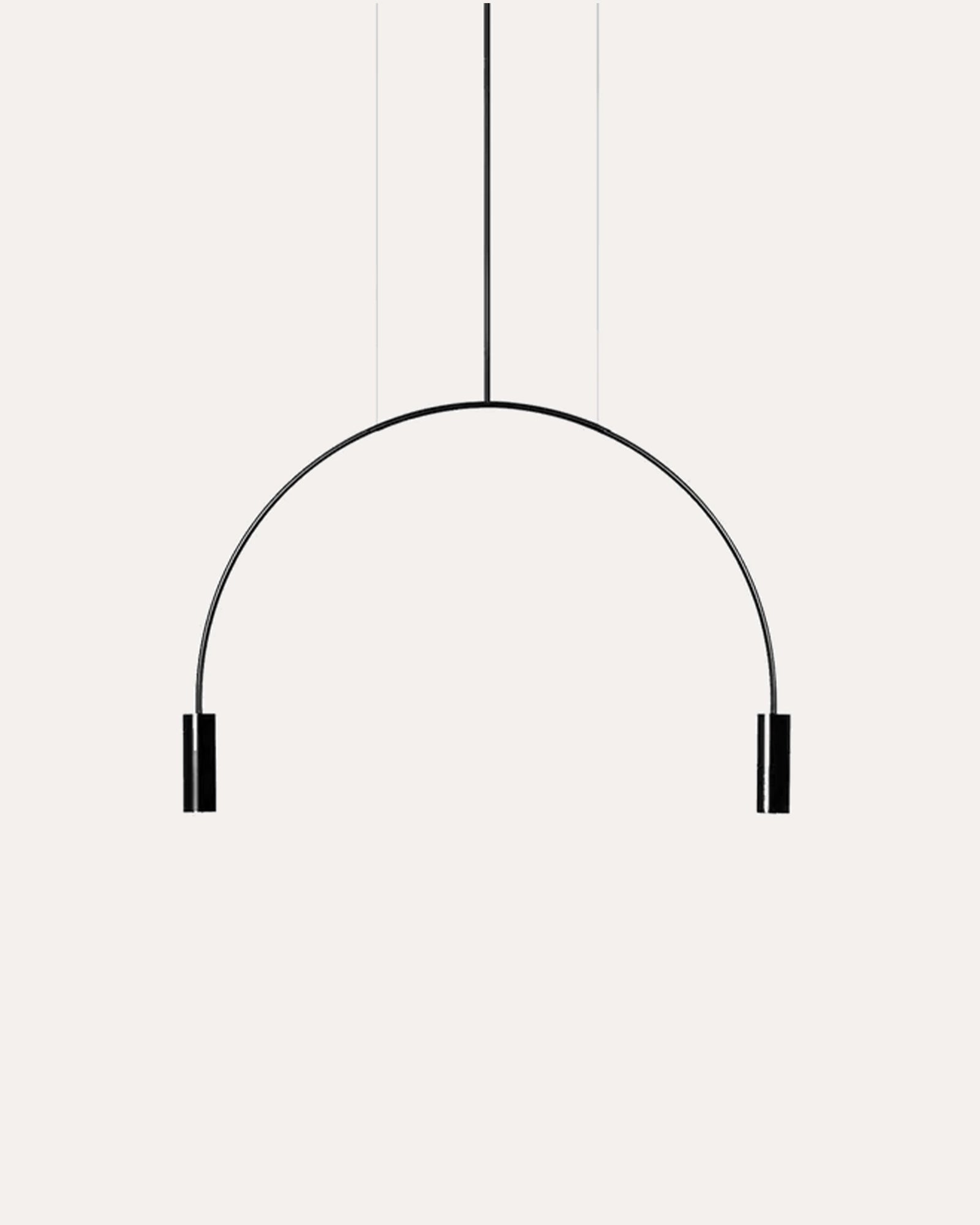 Volta 2lt Pendant Light in black by Estiluz Lighting | Nook Collections