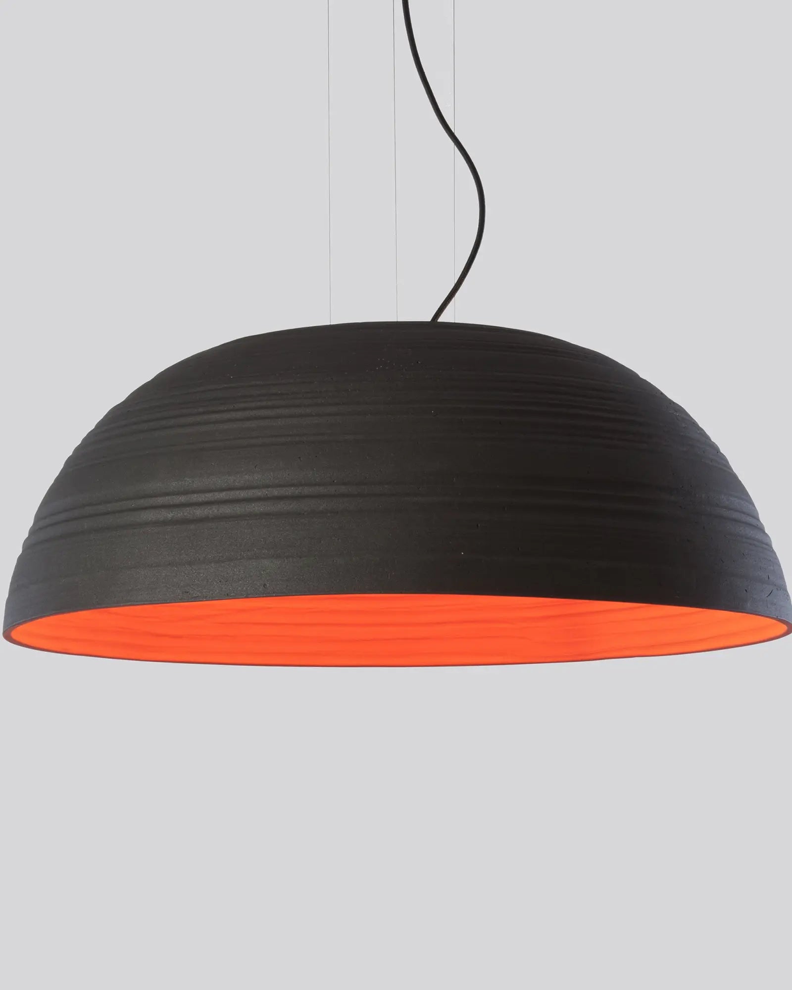 Notorius clay large dome pendant light