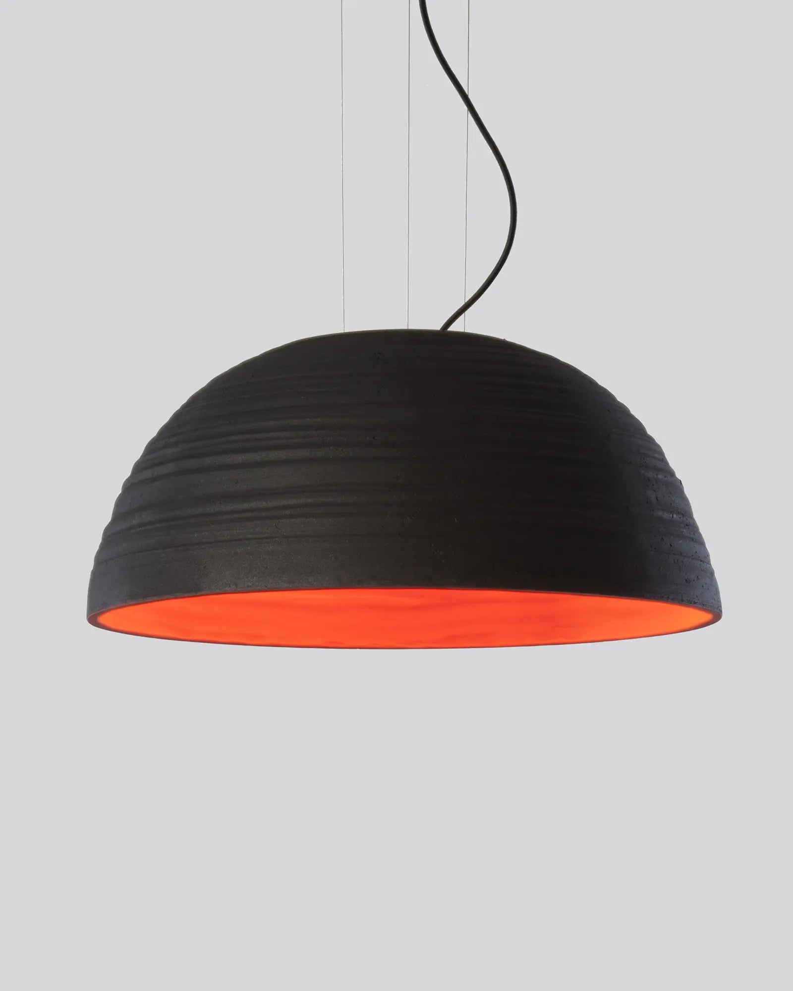 Notorius clay large dome pendant light
