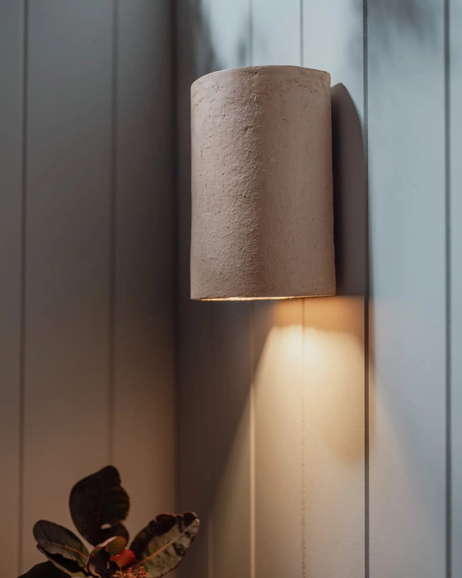 Nudie handmade ceramic outdoor wall light