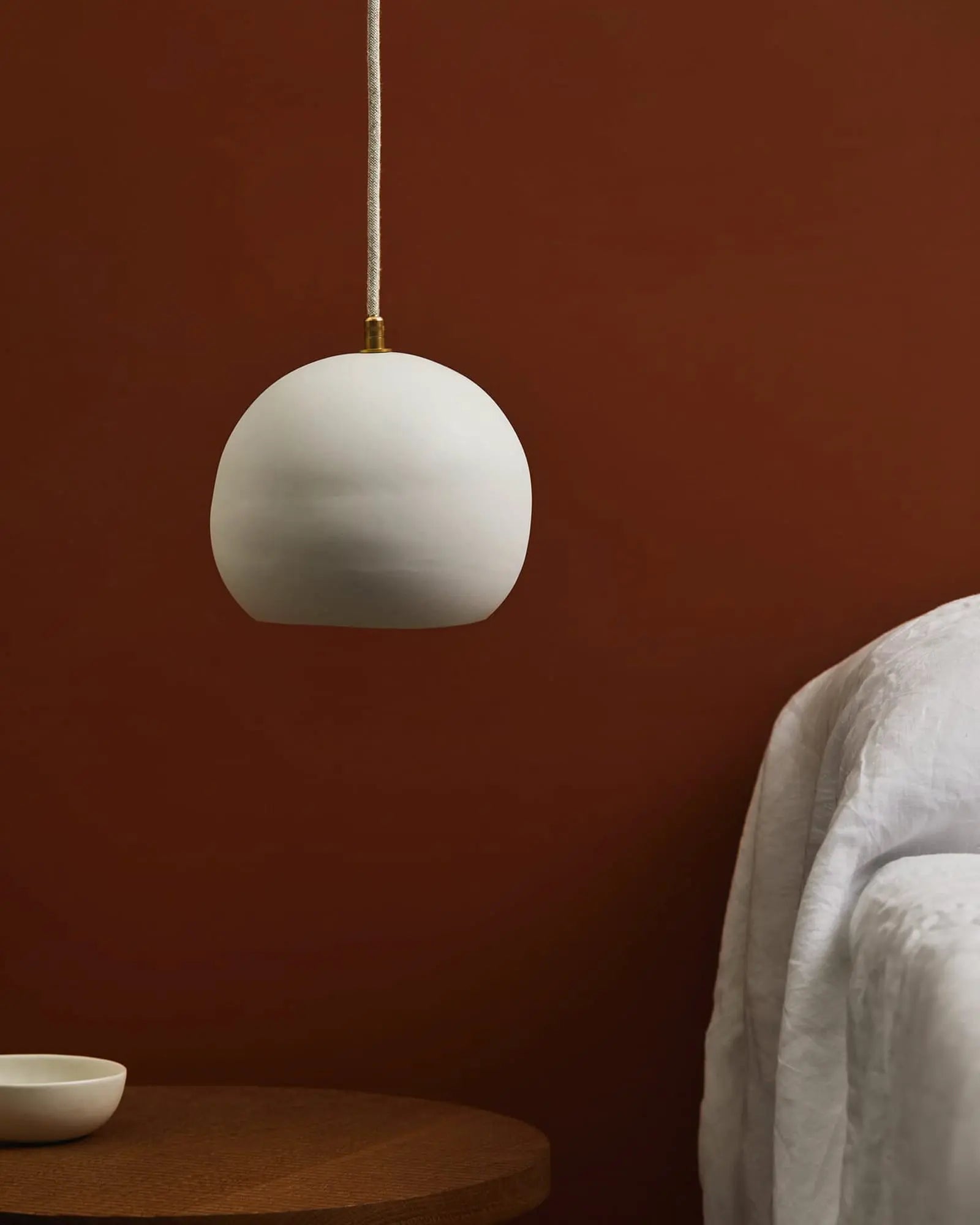 Orb Porcelain Pendant Light