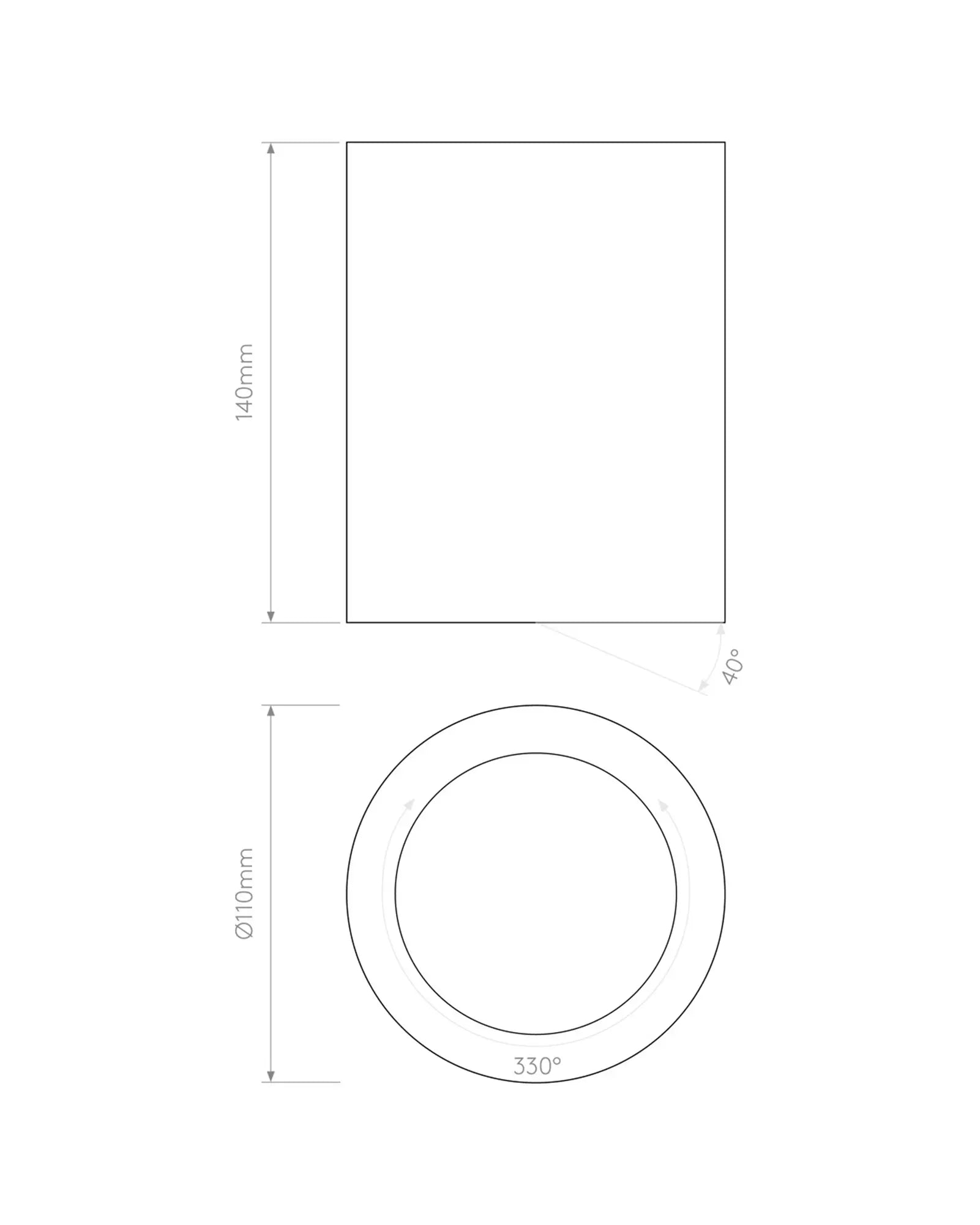 Osca Plaster minimal adjustable downlight sizes