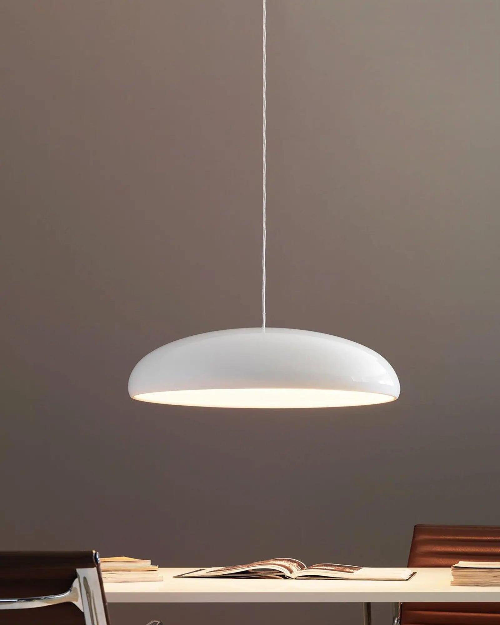 Pangen pendant light above a desk