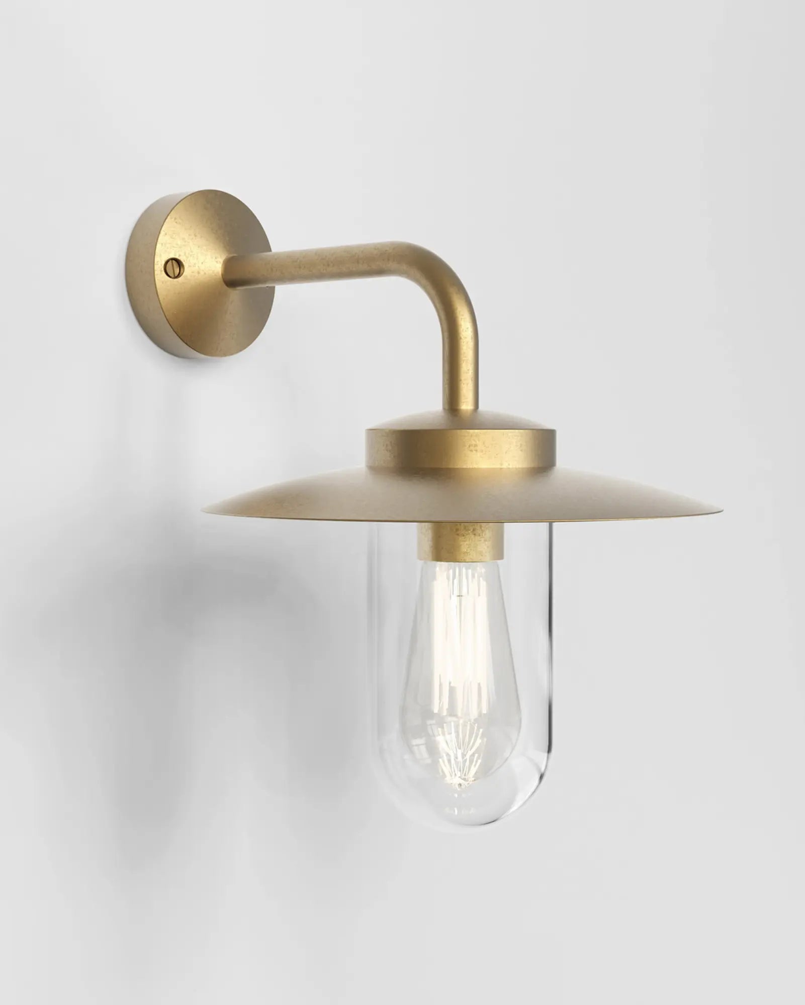 Portree Wall Light Outdoor lantern style coastal brass wall light