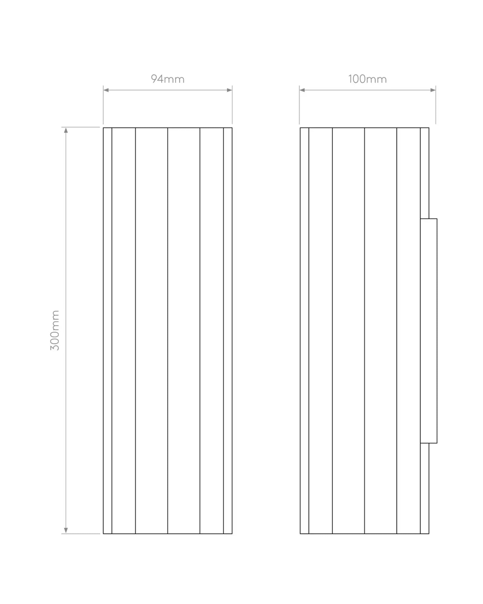 Shadow plaster minimal wall light sizes