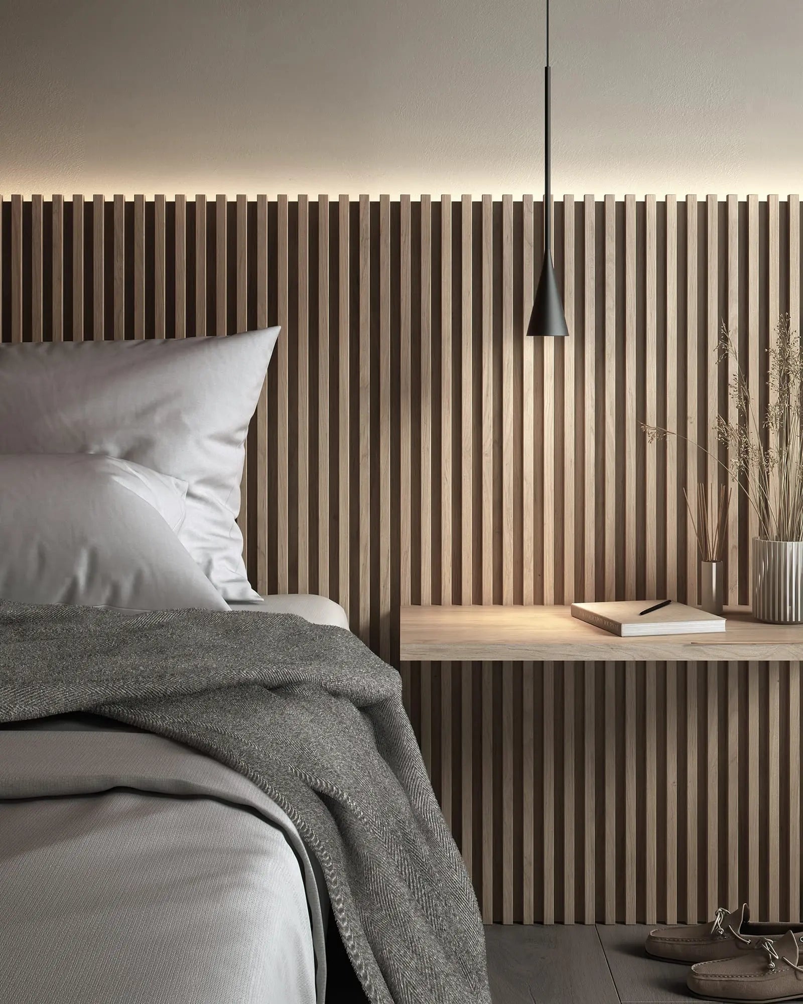 Skybell plus pendant light bedside