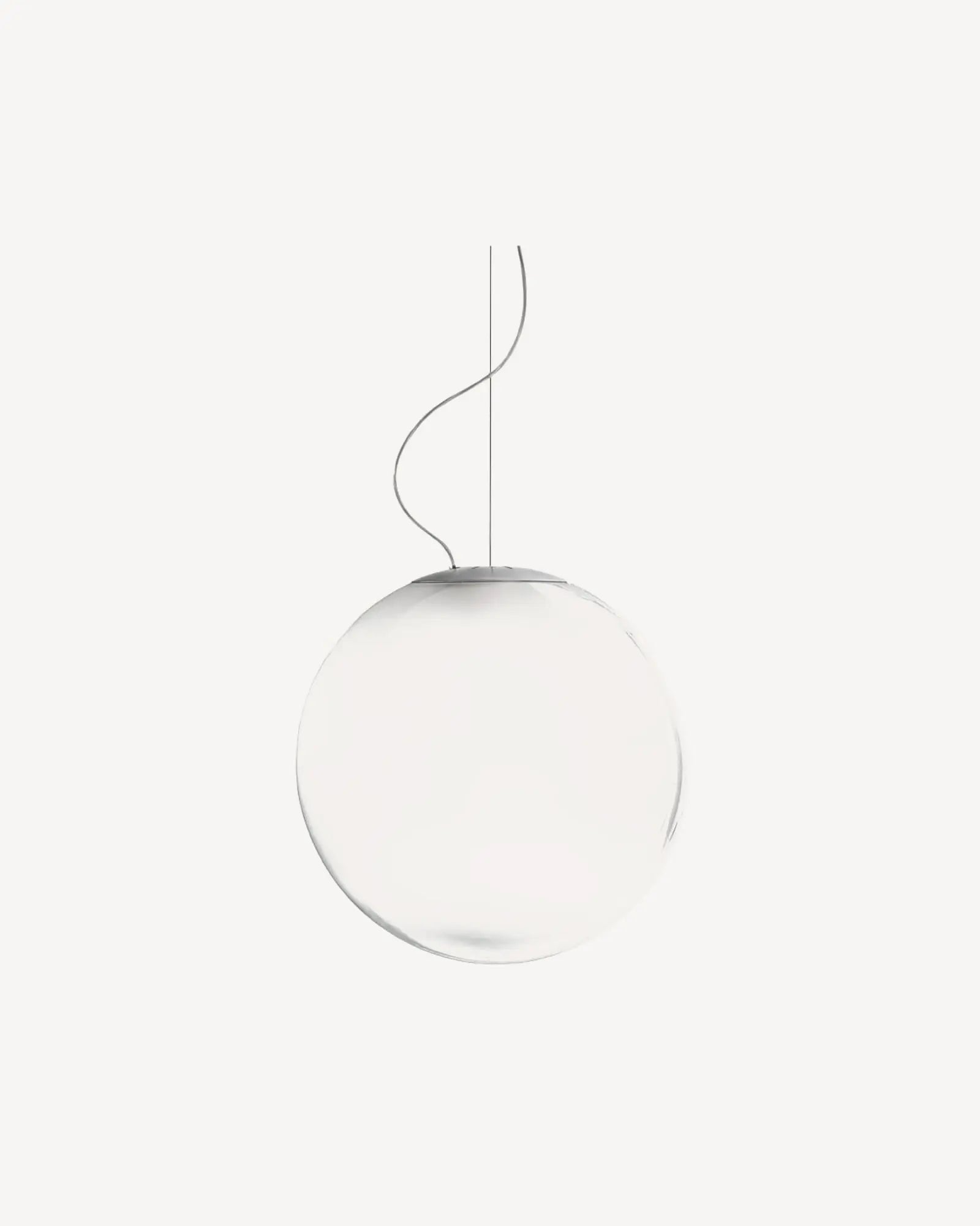 Smoke blown glass pendant light