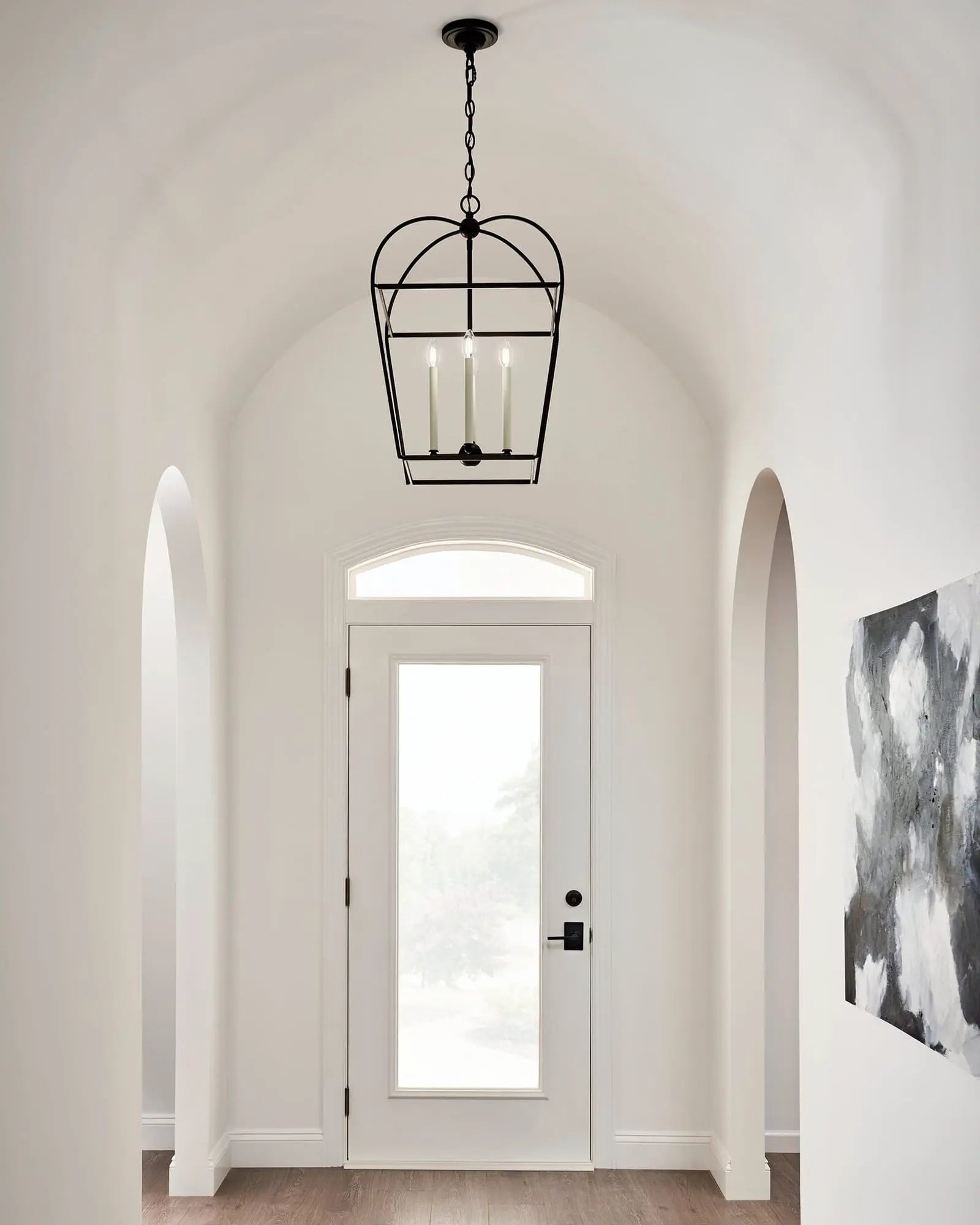 Stonington Pendant light entry door