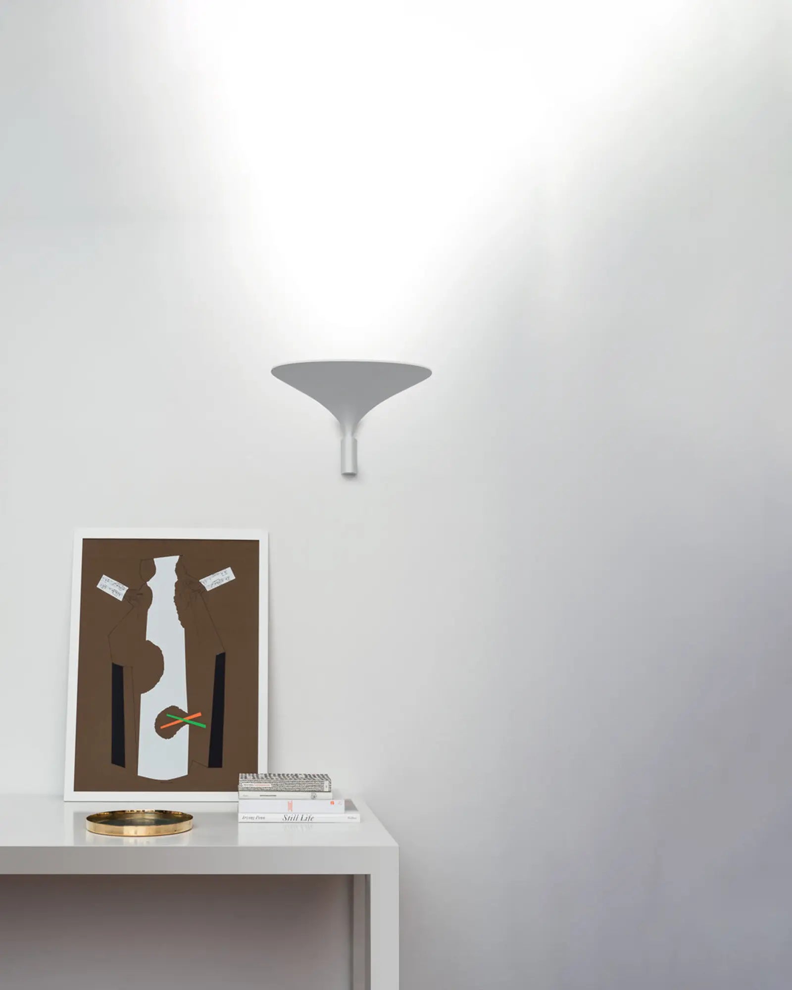 Sunset contemporary wall light above a desk