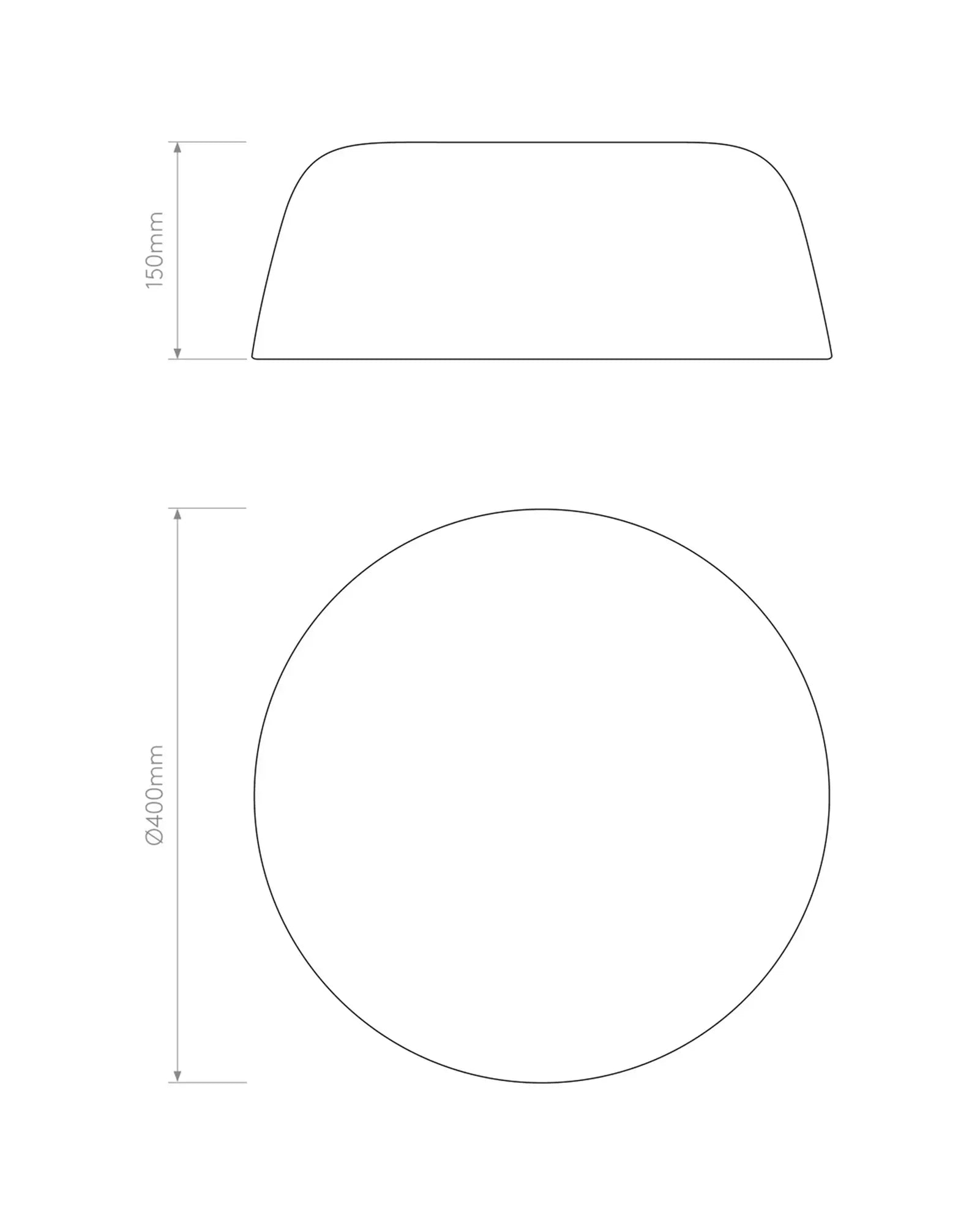 Taiko Ceiling light sizes