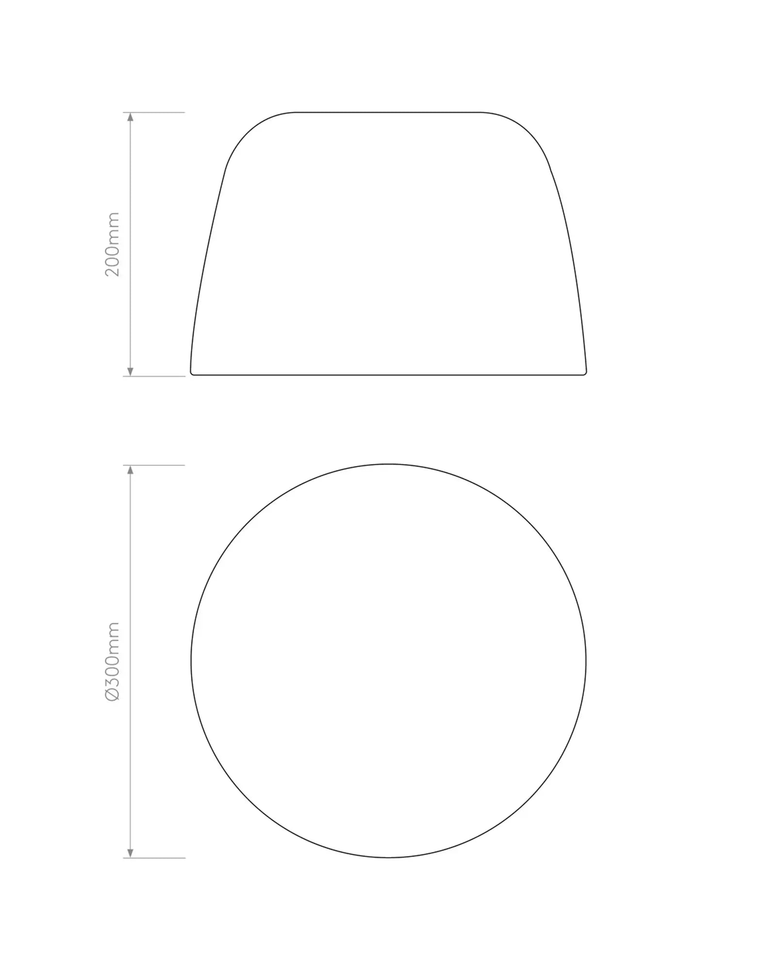 Taiko Ceiling light sizes