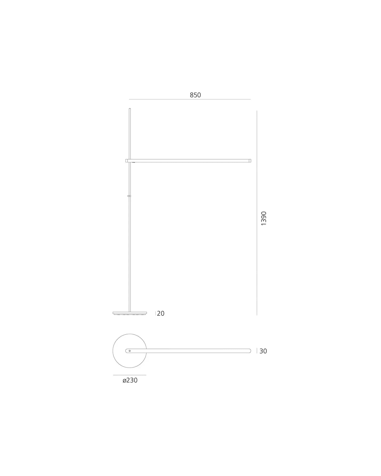 Talak Table lamp modern minimal designer light sizes