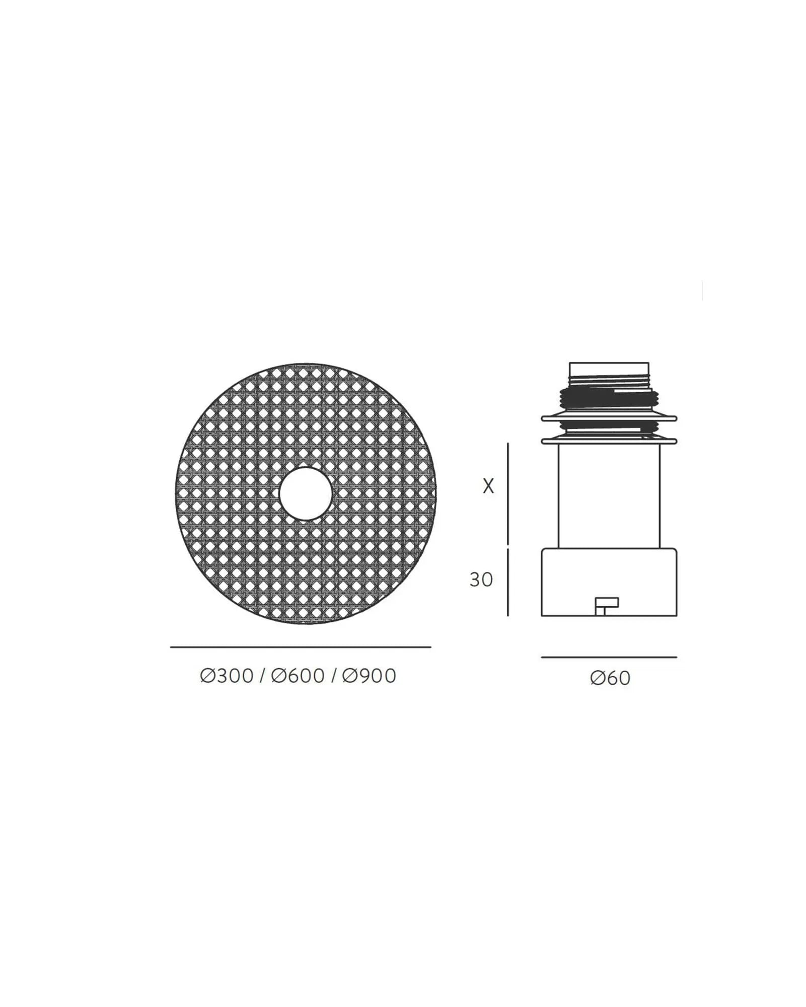 Tan Tan rattan contemporary round shade wall light sizes