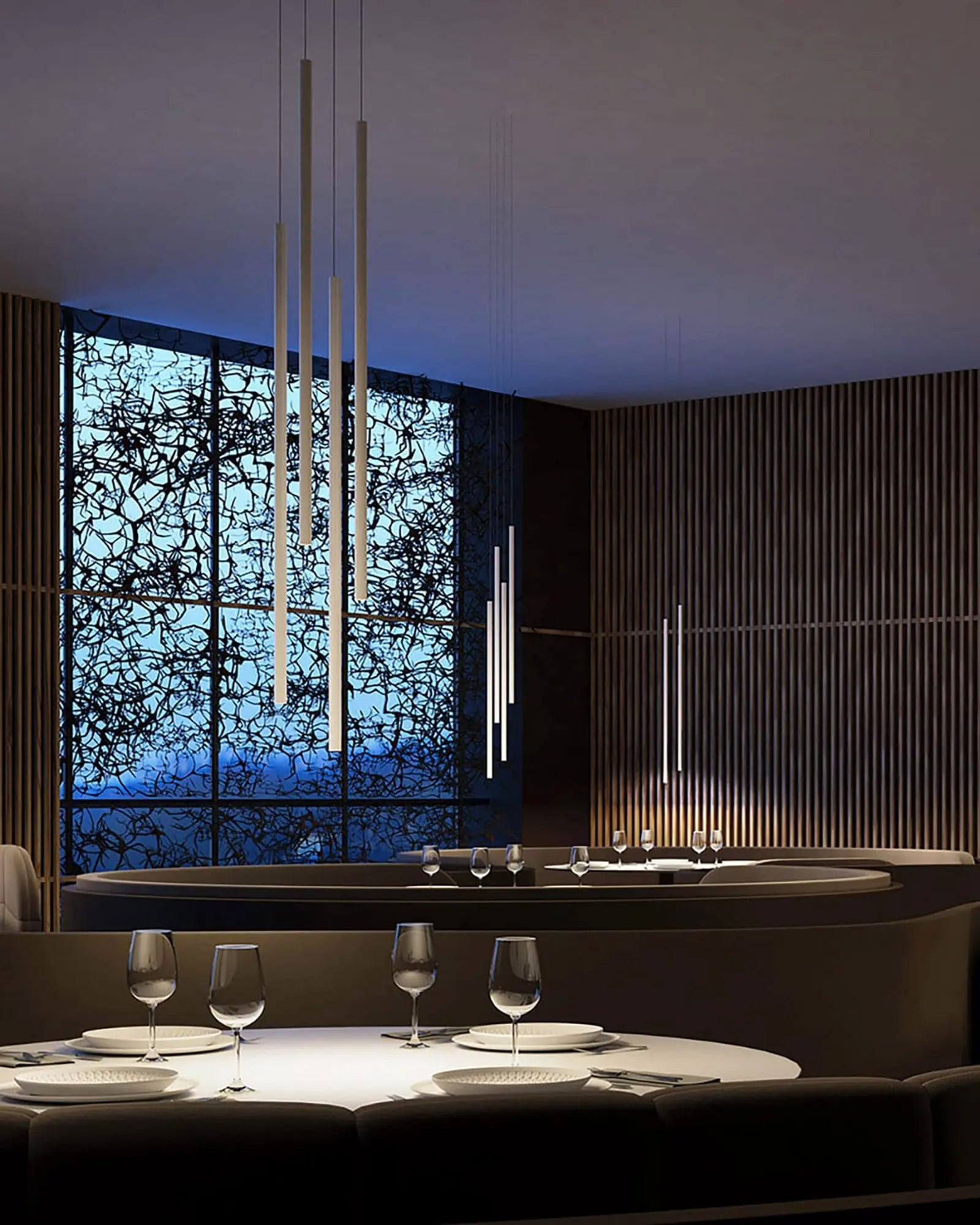 To be Pendant light above restaurant tables