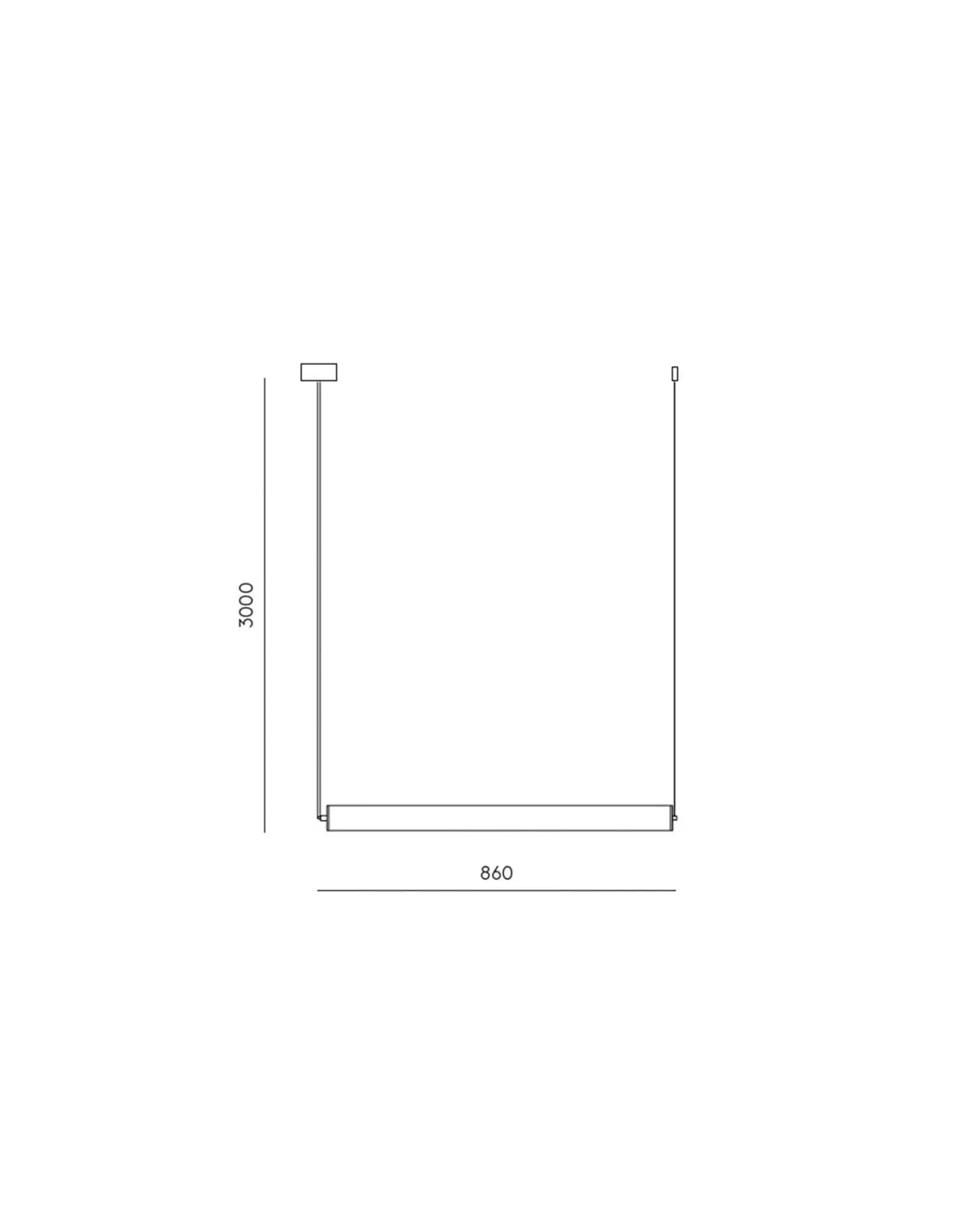 Tube linear opal shade pendant light horizontal sizes