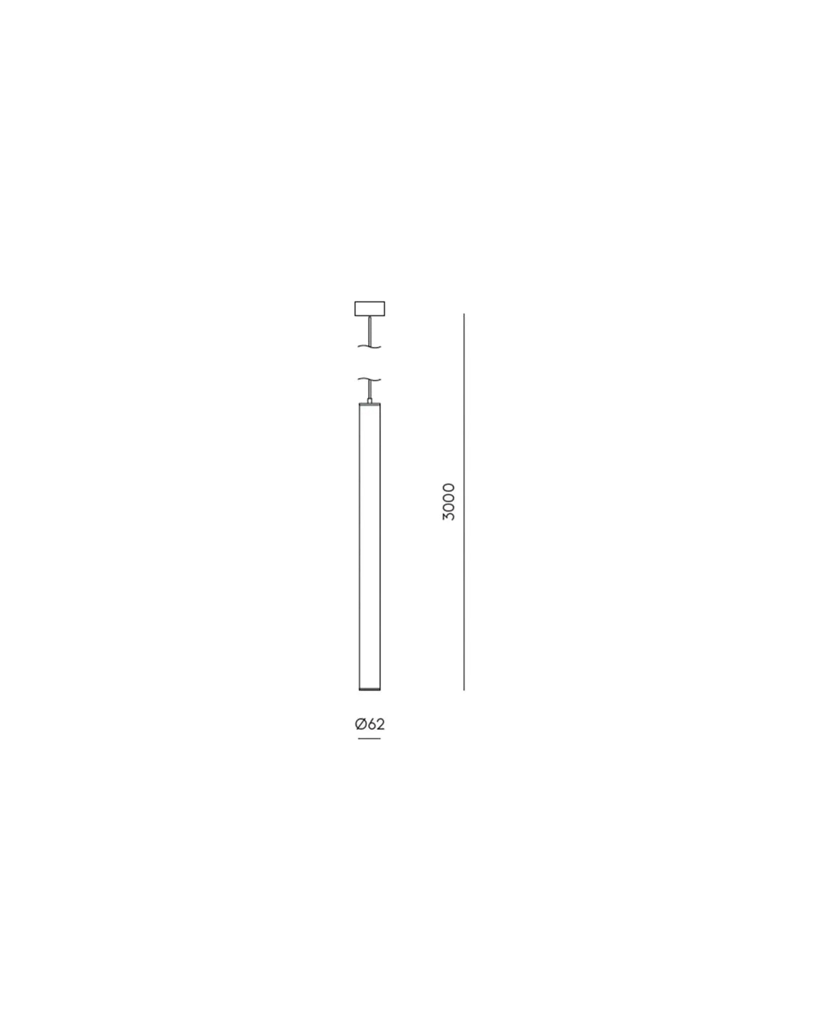 Tube linear opal shade pendant light vertical sizes
