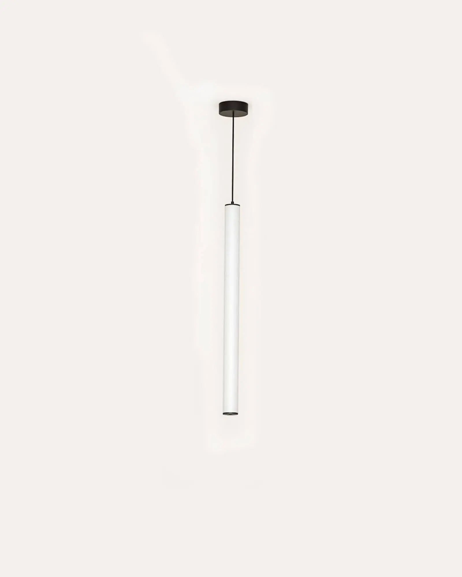 Tube linear opal shade pendant light vertical product photo