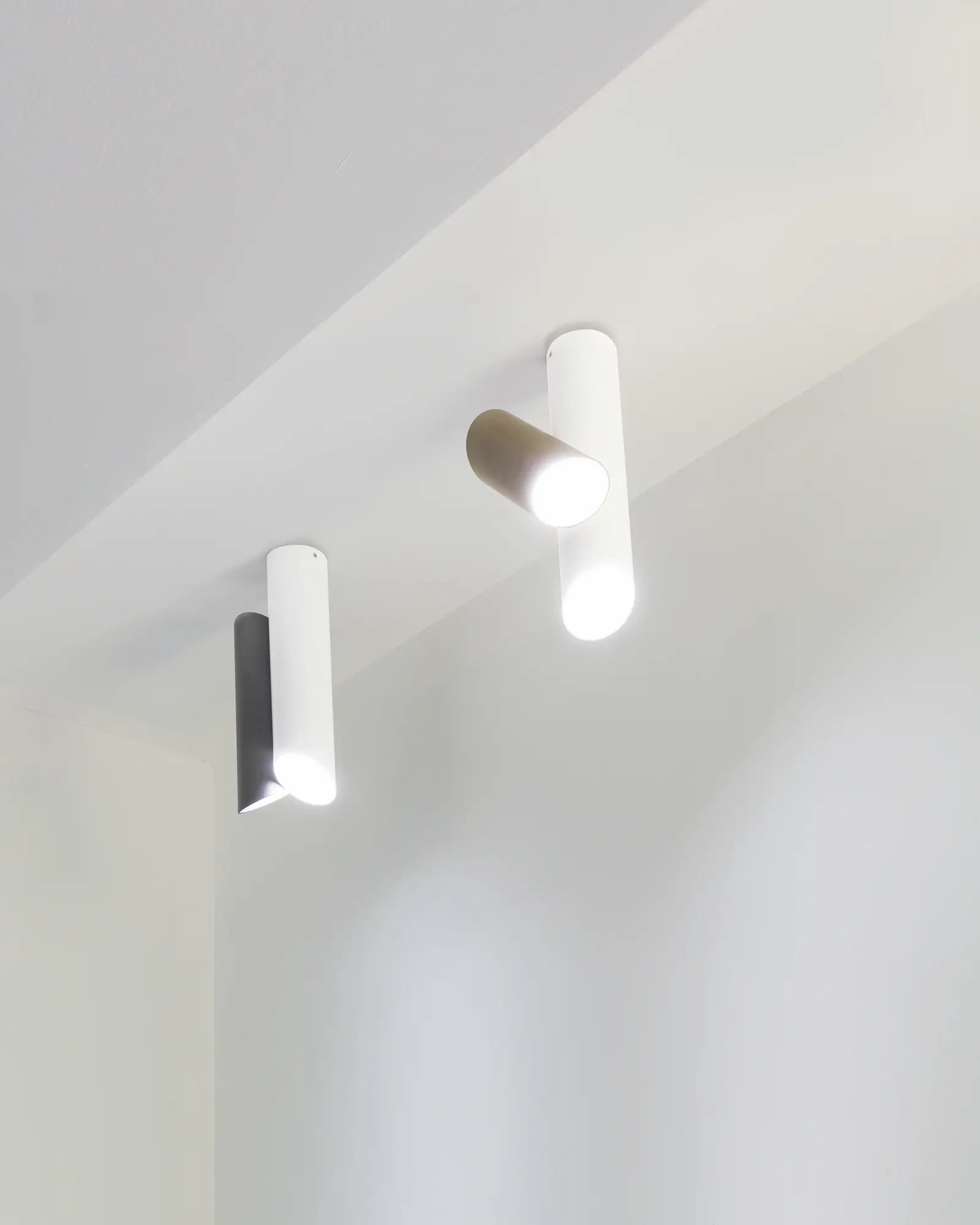 Tubes cylinder contemporary ceiling light cluster