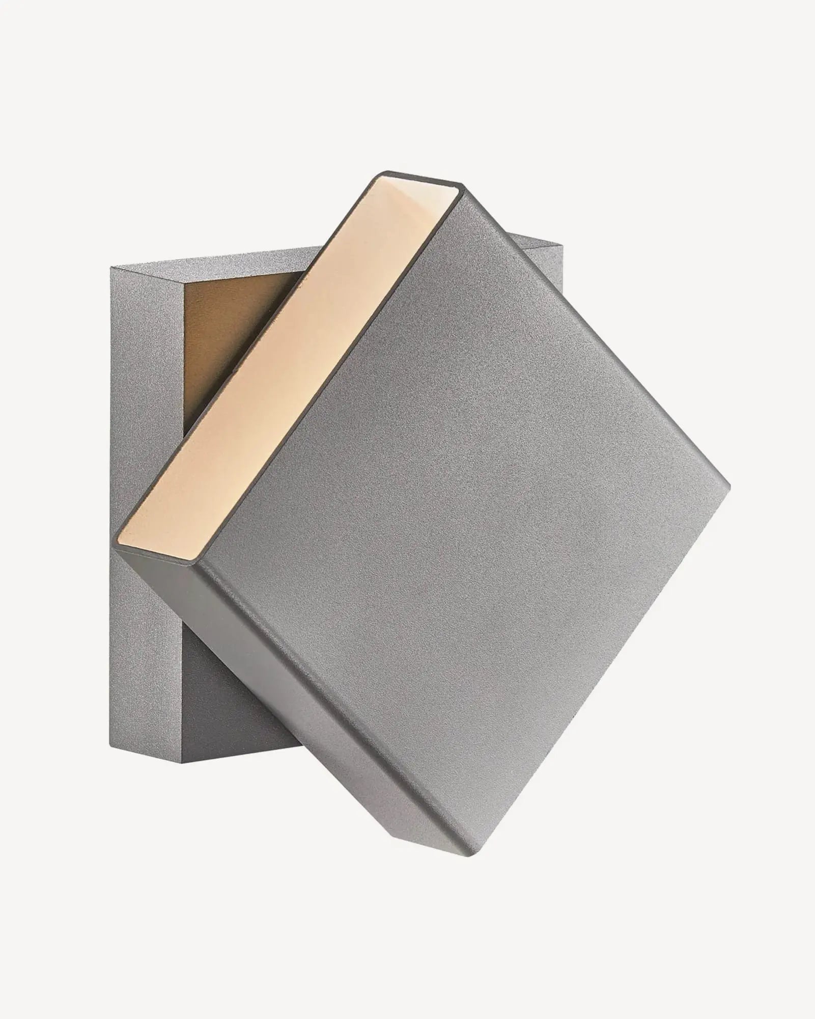 Turn Scandinavian adjustable rectangular wall light grey
