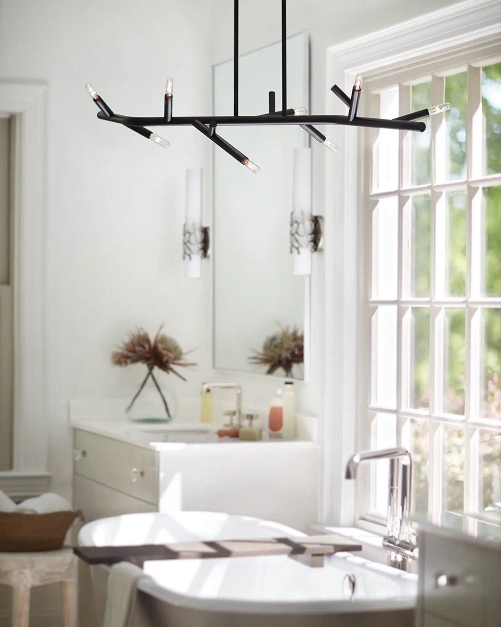 Twiggy Pendant Light above a sink