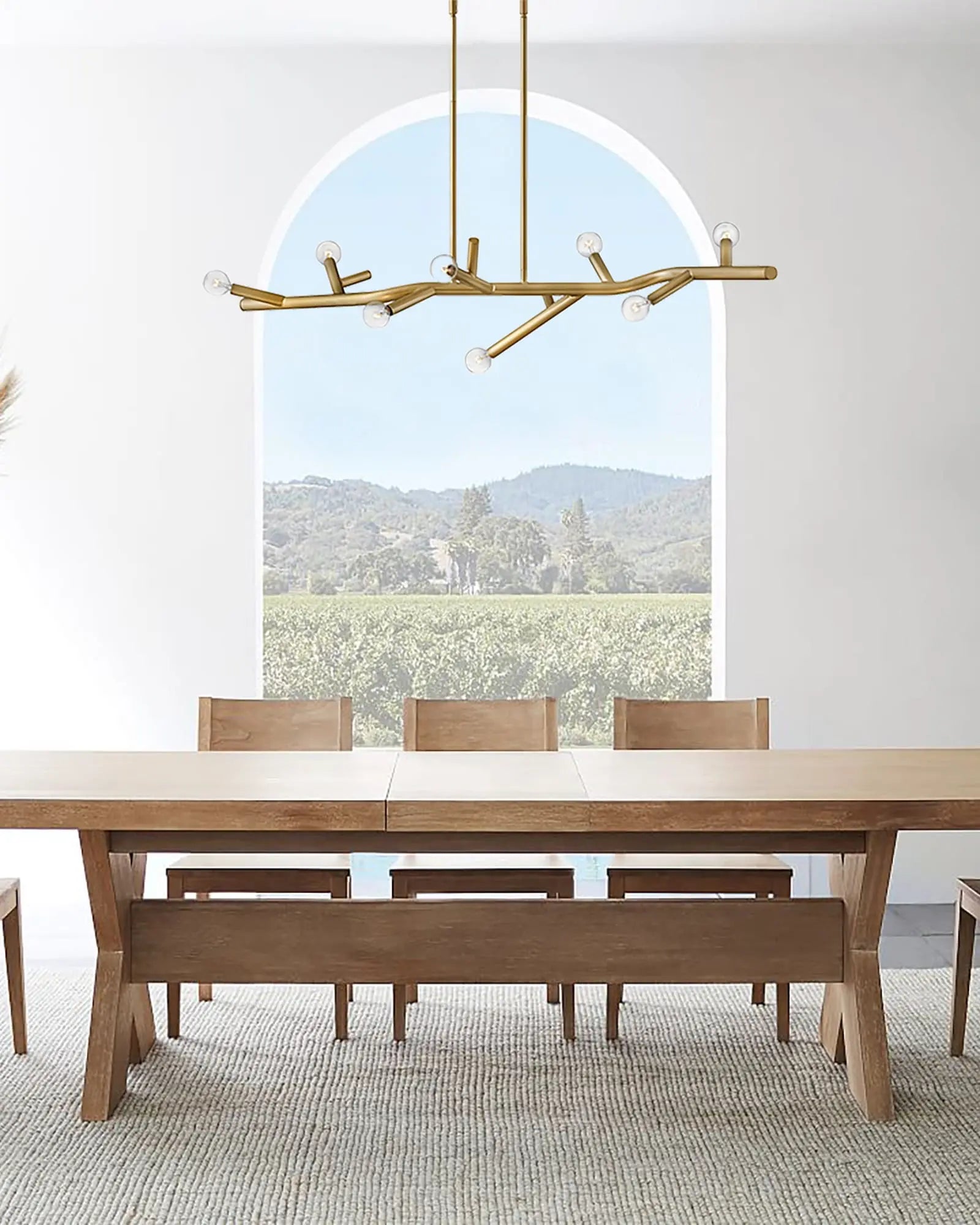 Twiggy Pendant Light above dining table