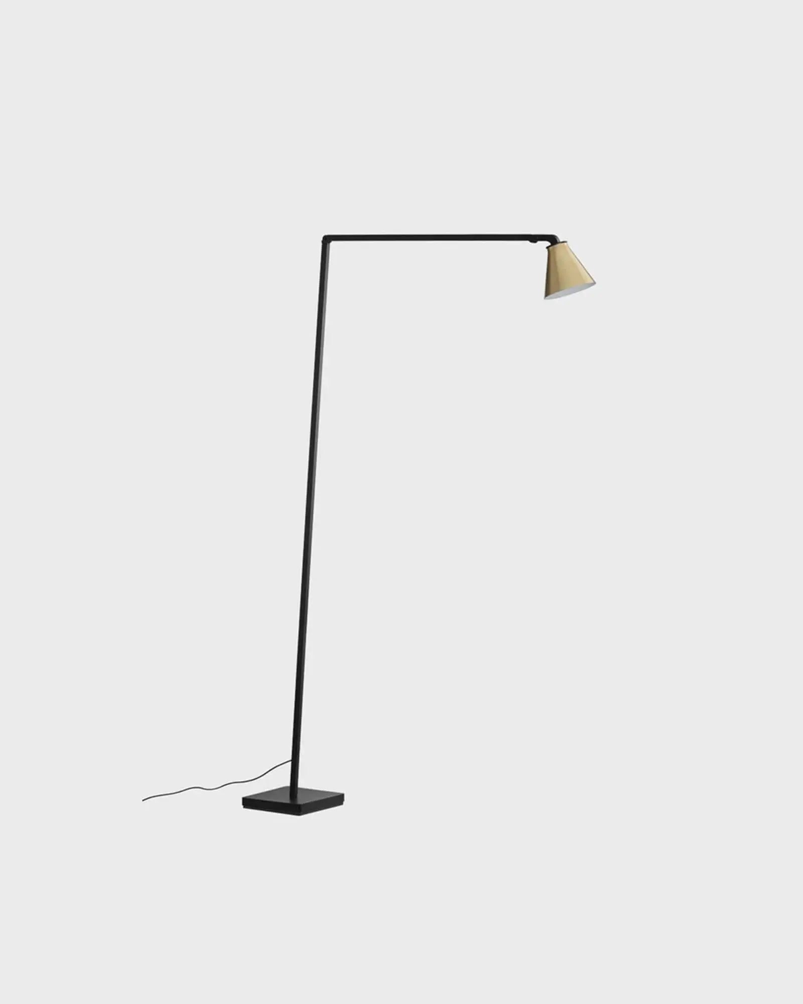 Untitled thin minimal floor lamp cone head