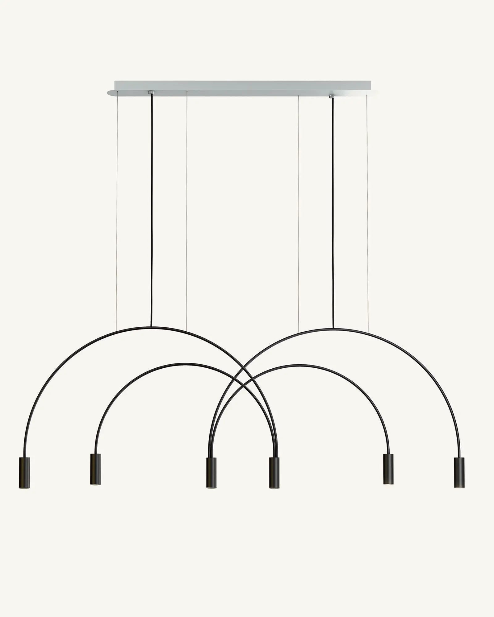 Volta Linear pendant light by Estiluz Lighting