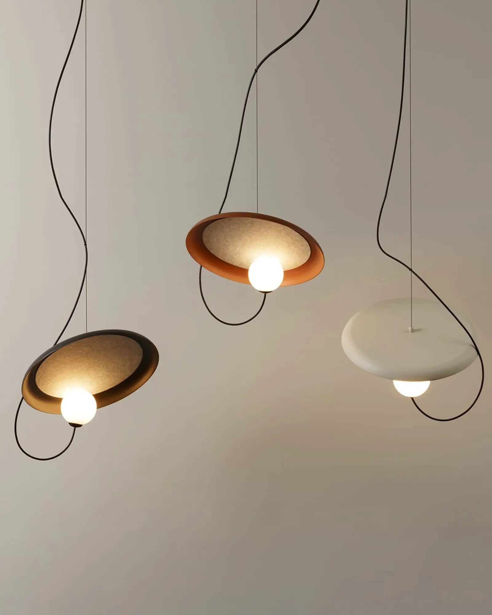 Wire pendant light colours