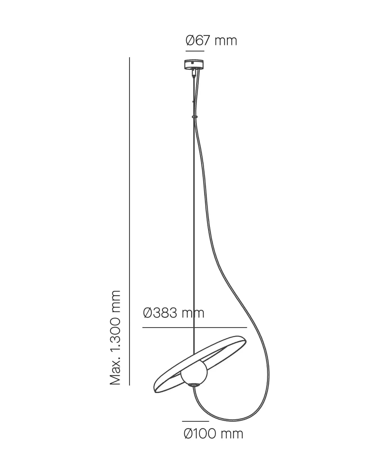 Wire Pendant Light