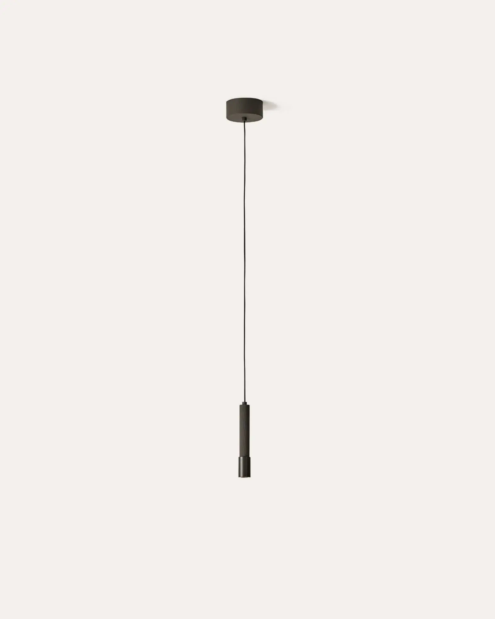 Ycro modern cylinder pendant light black