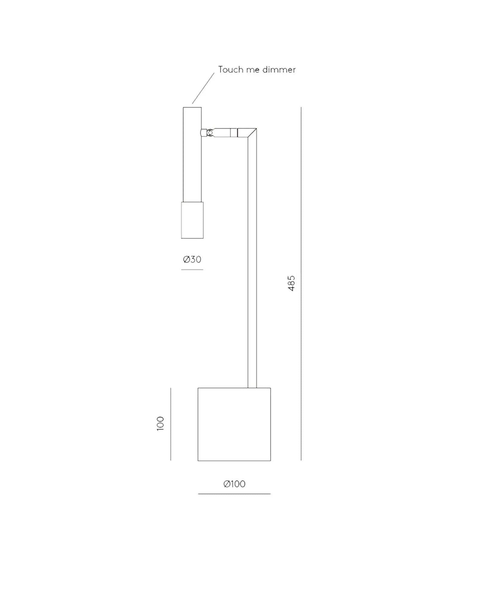 Ycro modern adjustable matte black table lamp sizes