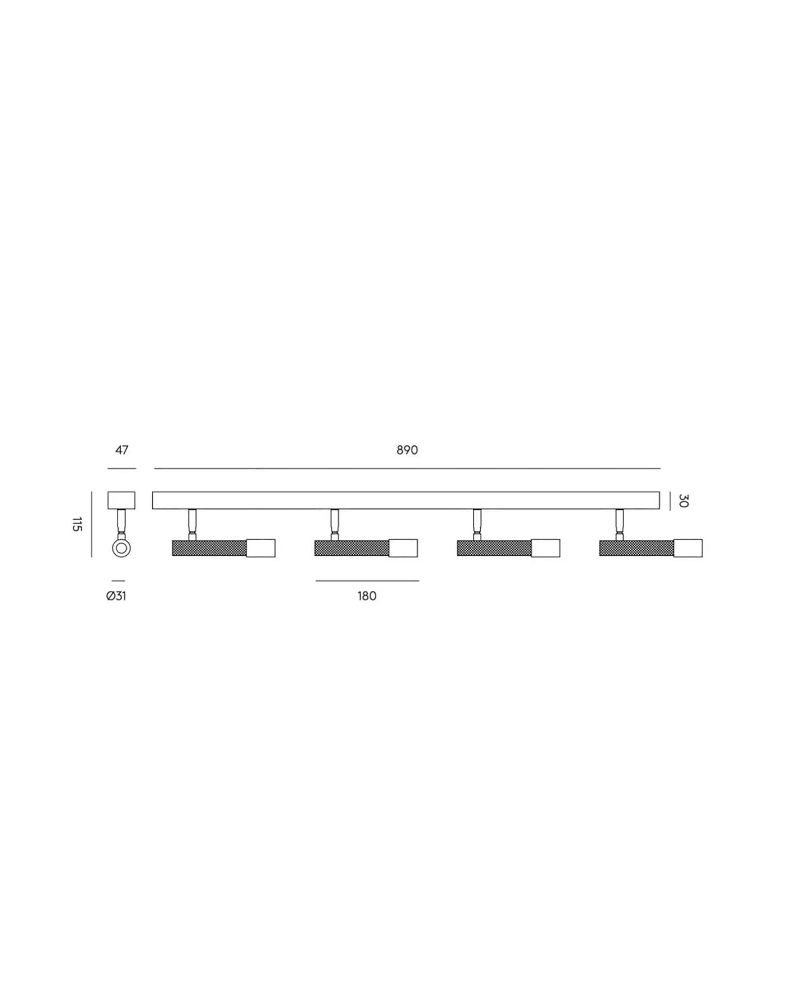 Ycro adjustable 4 lights downlight sizes