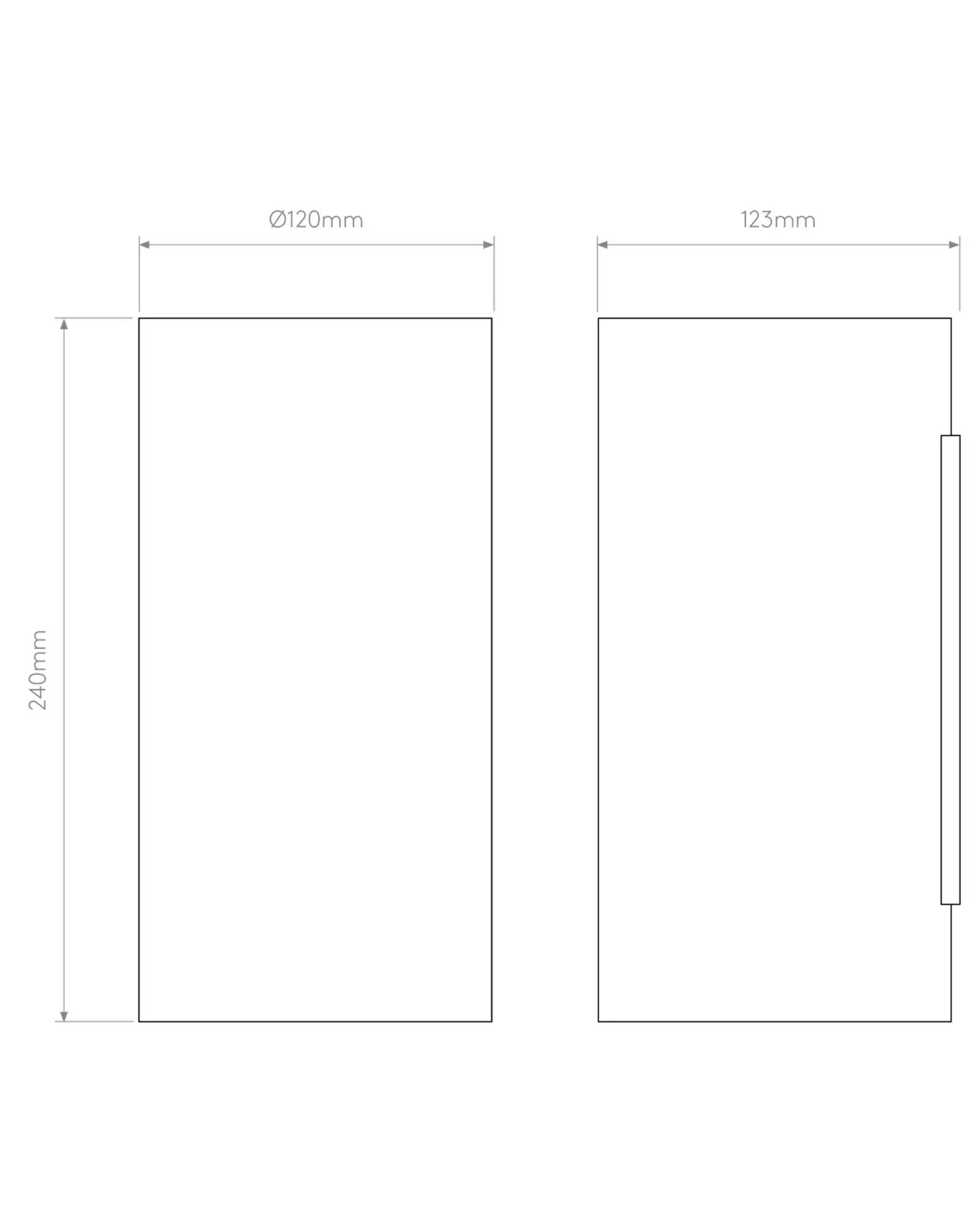 Yuma 2400 minimal modern wall light sizes