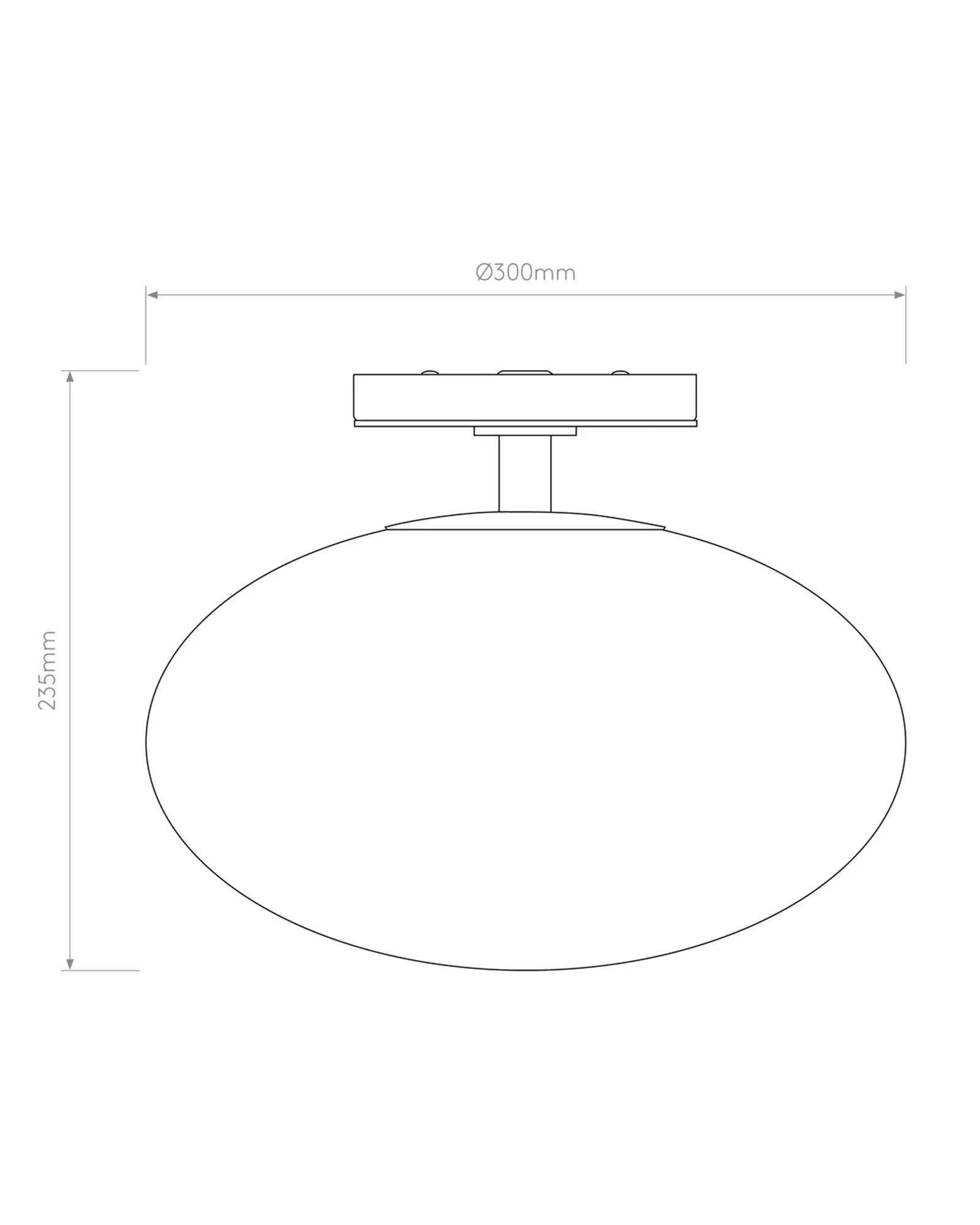 Zeppo orb glass ceiling light sizes
