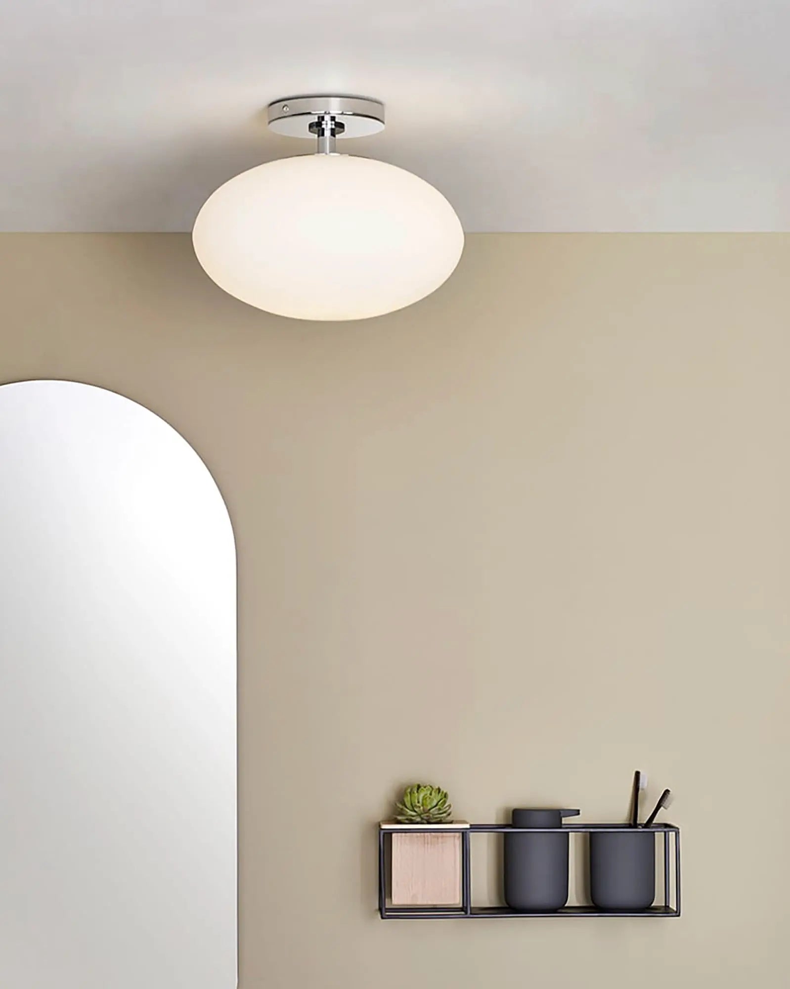 Zeppo orb glass ceiling light