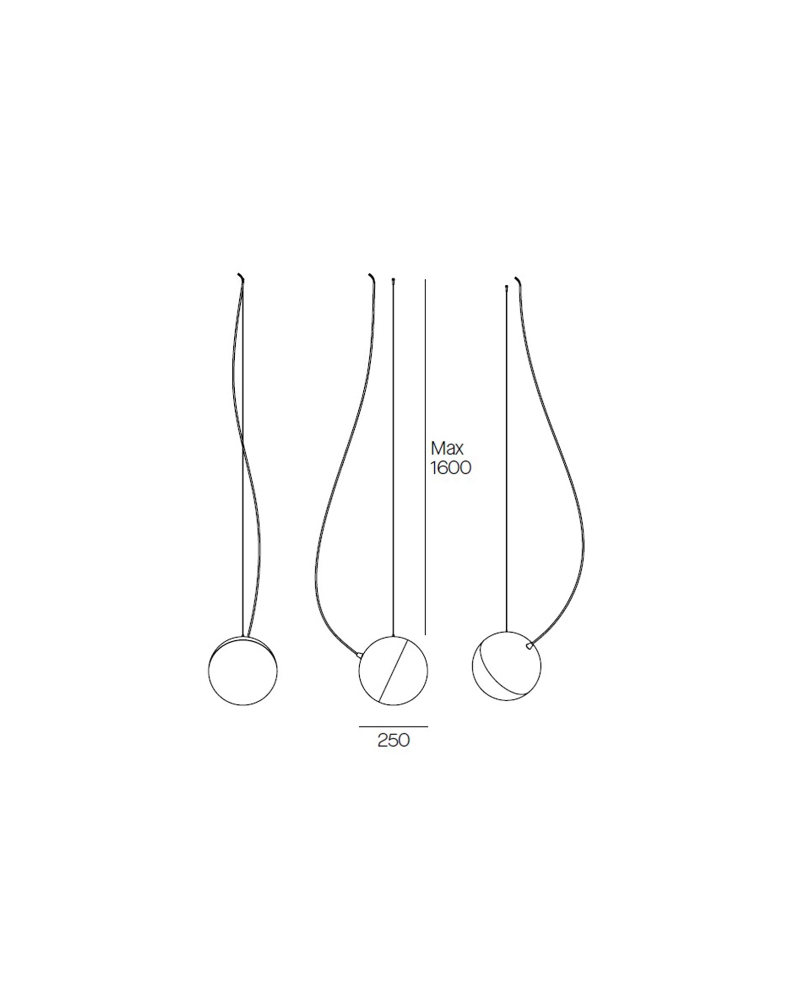 Half 3lt Pendant Light